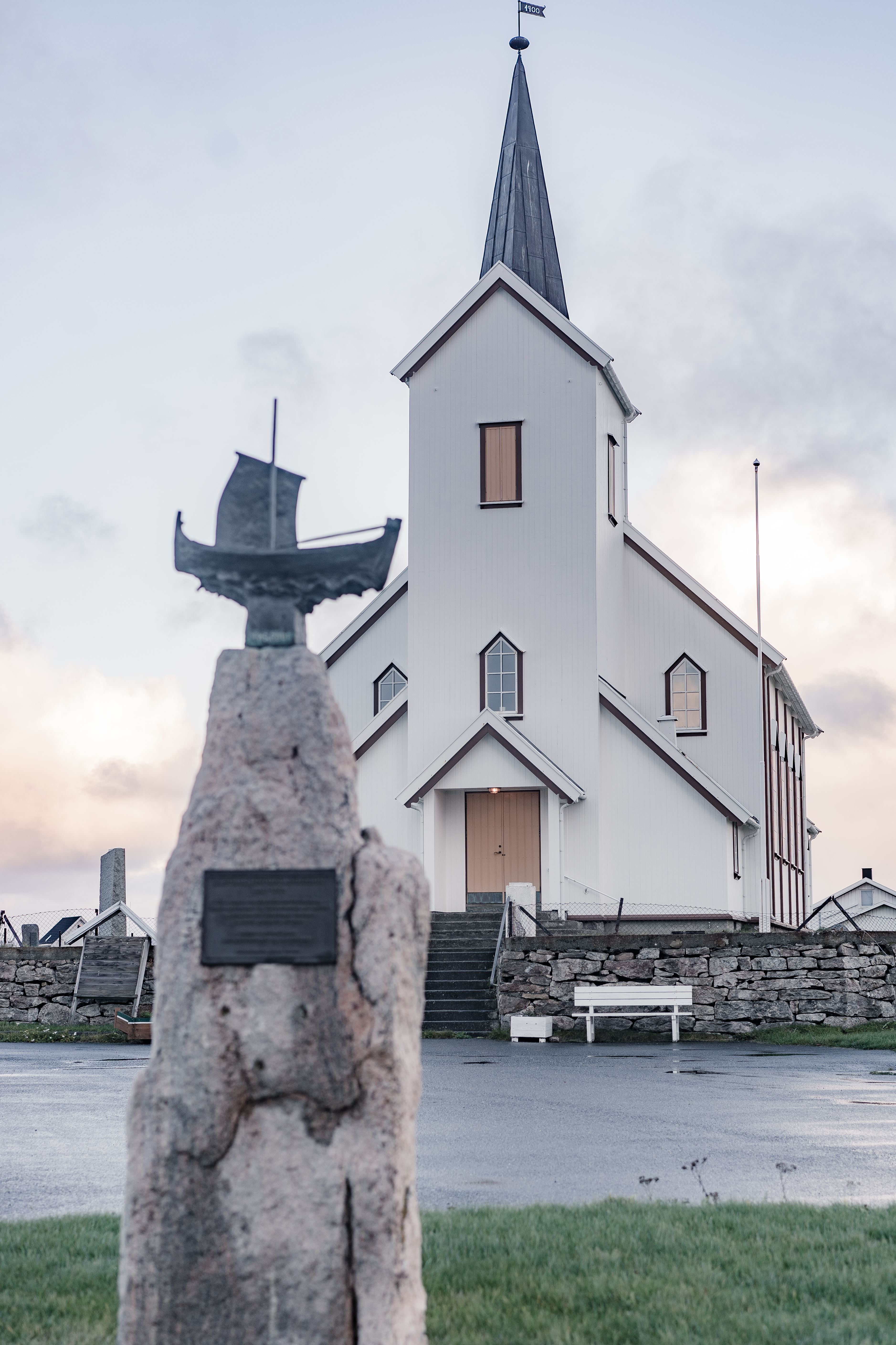 The church is placed in the middle of the island
