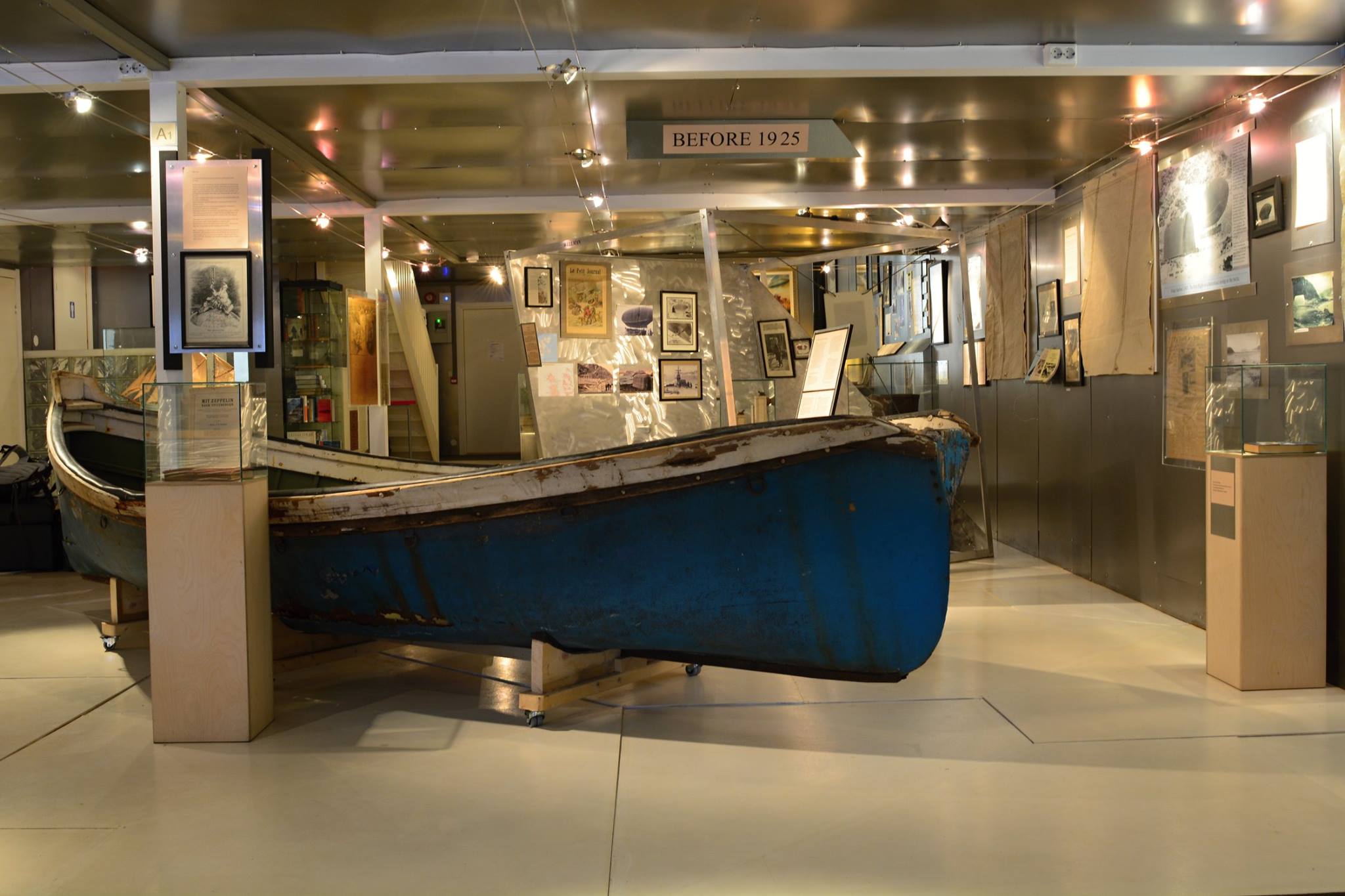 An exhibition inside the museum