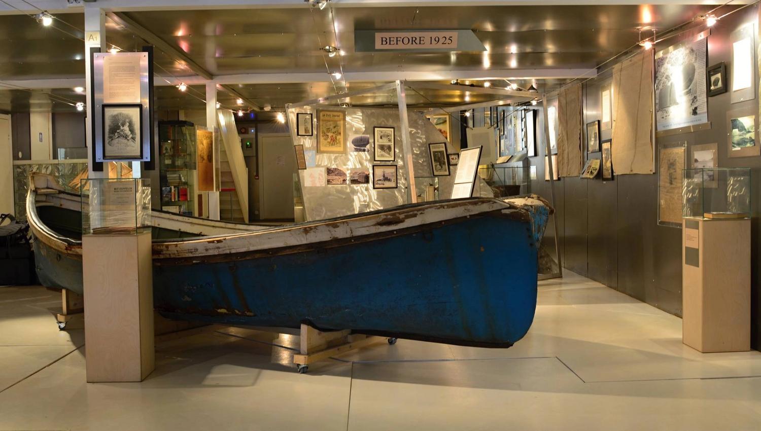 An exhibition inside the museum