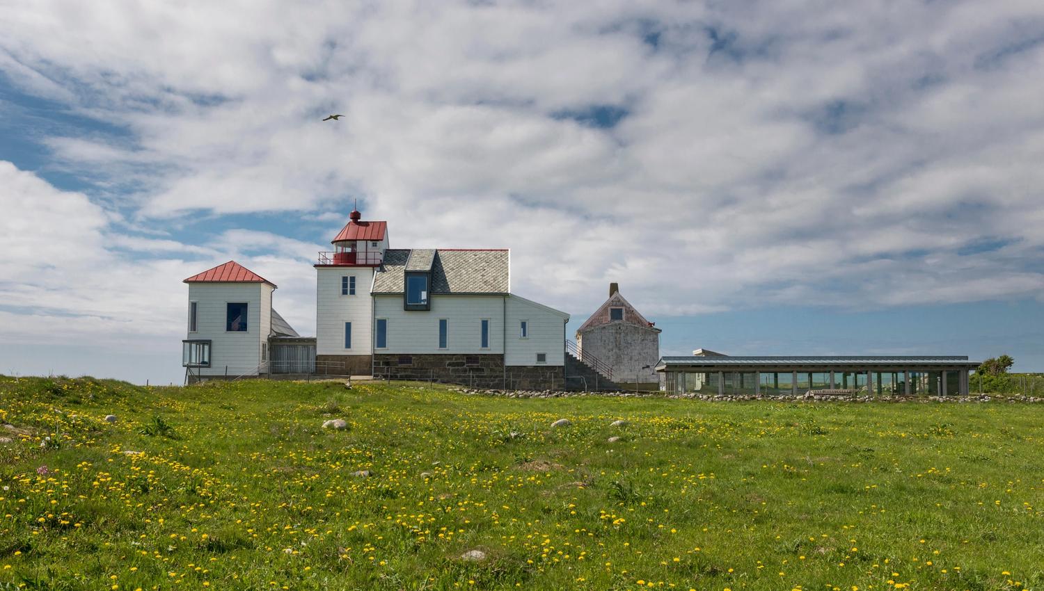 Kvassheim lighthouse along the Norwegian Scenic Route Jæren