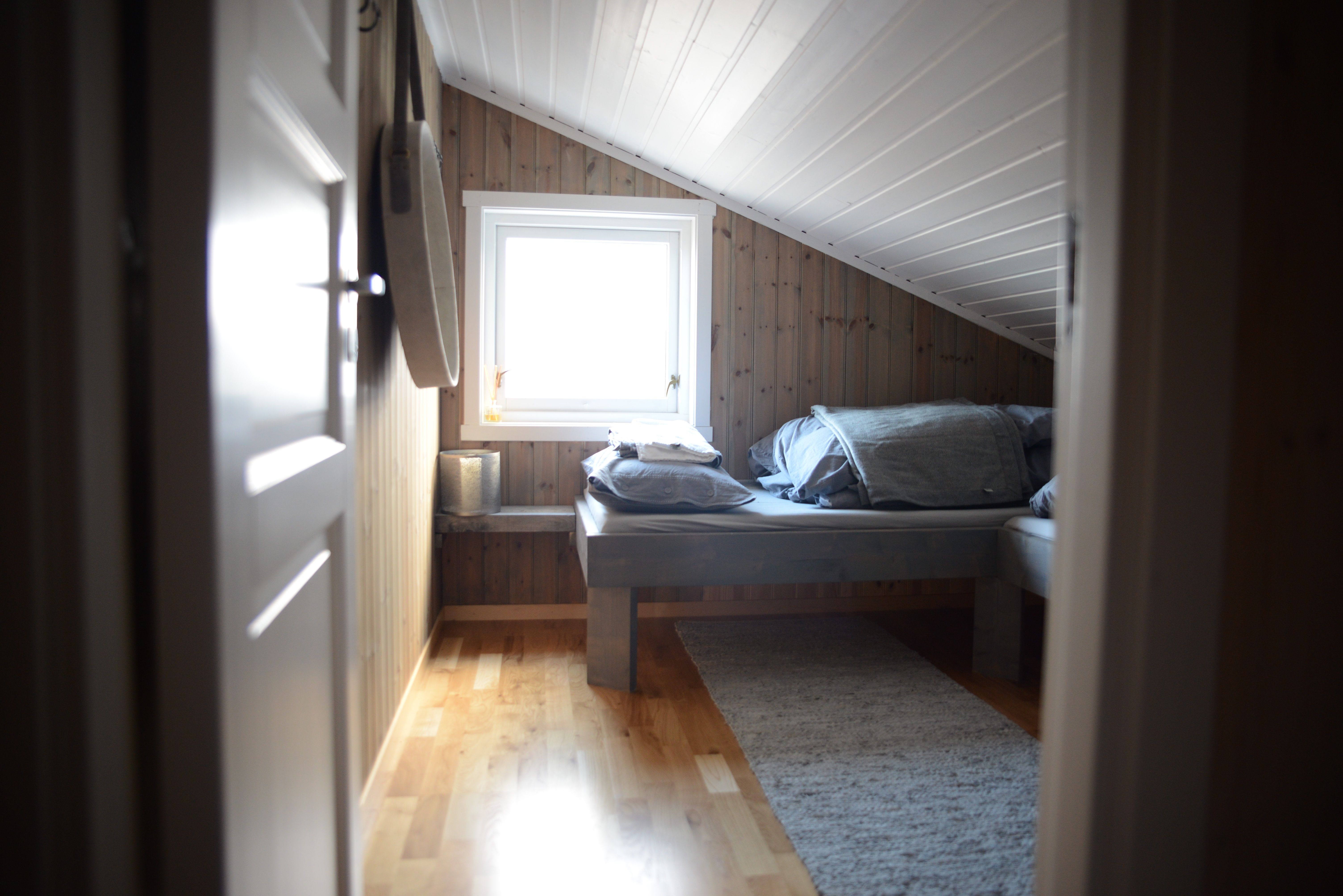 Inside a bedroom at the Nordenskiöld Lodge