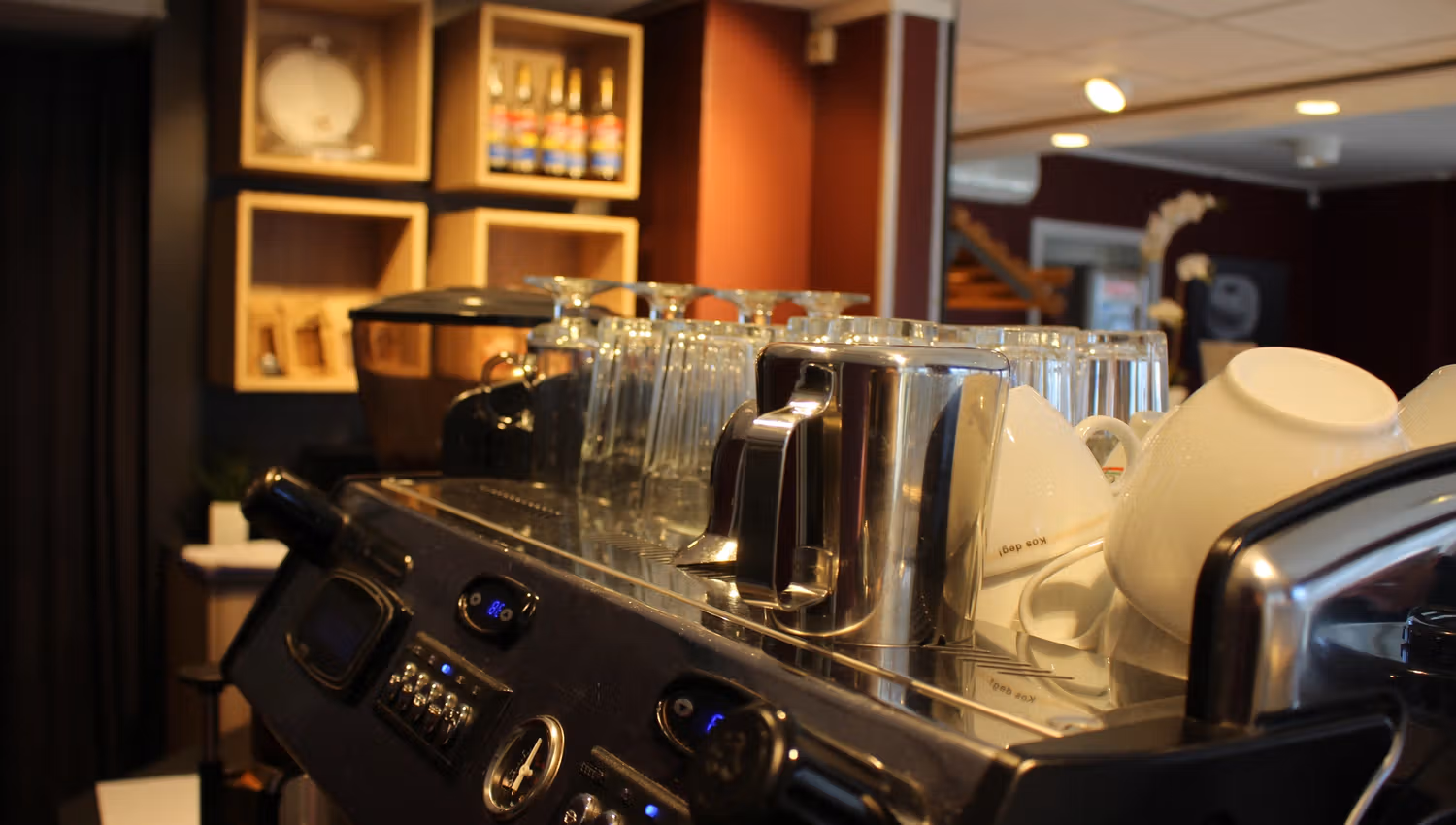 Stavelin, kaffemaskin