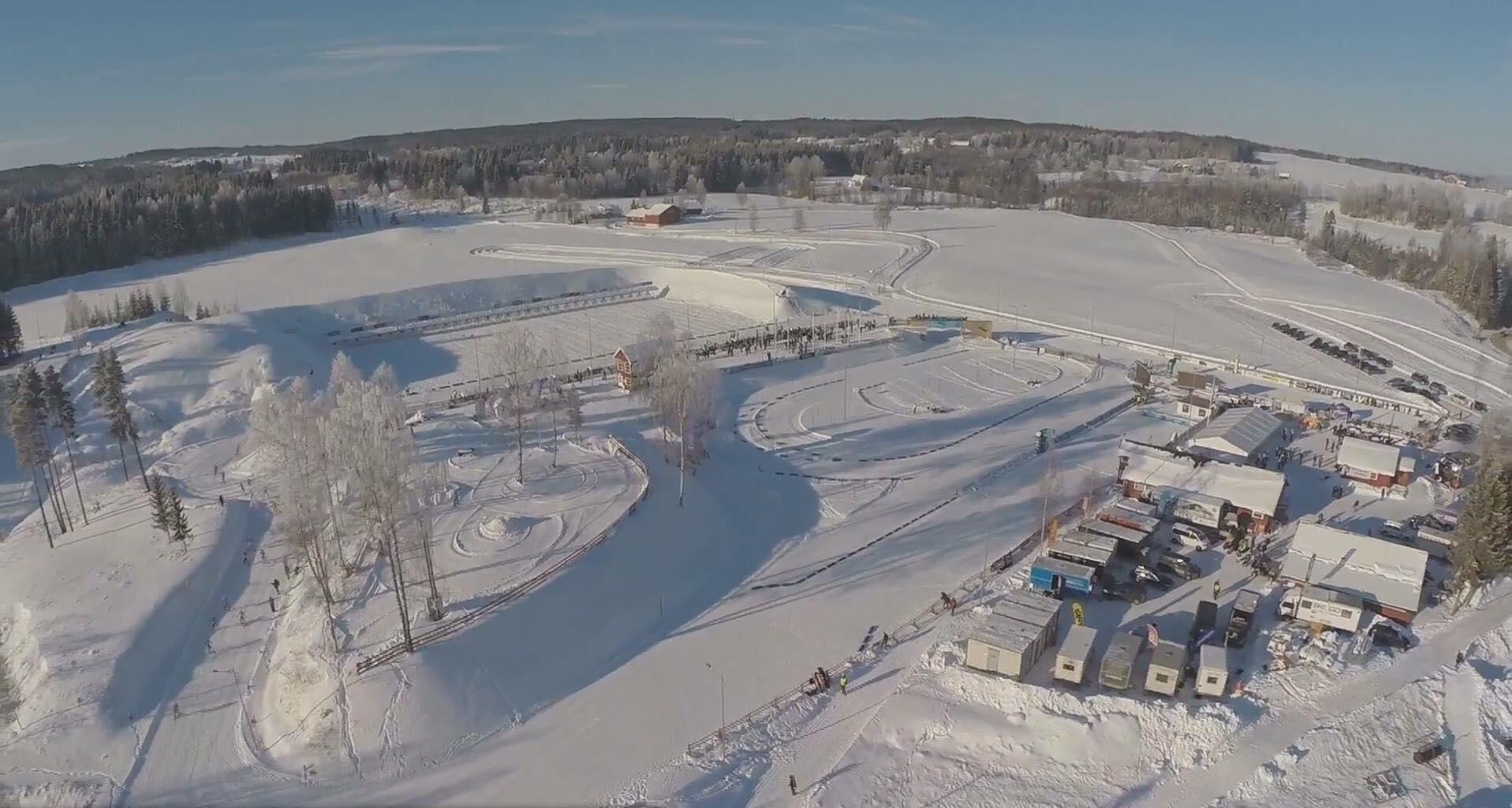 Karidalen ØTS skisenter i Østre Toten. Dronebilde