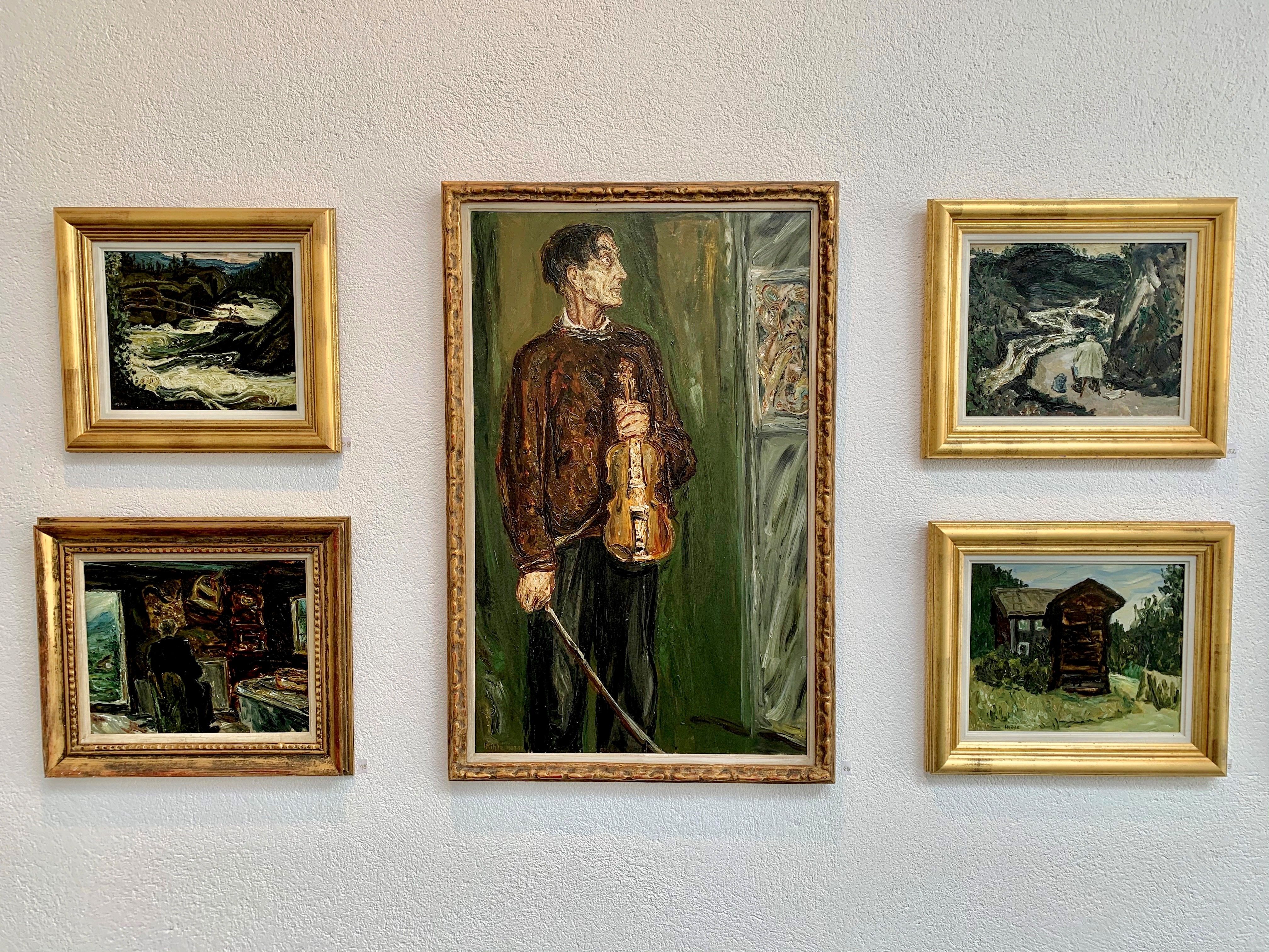 Måleri av Harald Kihle på Smørklepp kunstmuseum, Vest-Telemark museum.