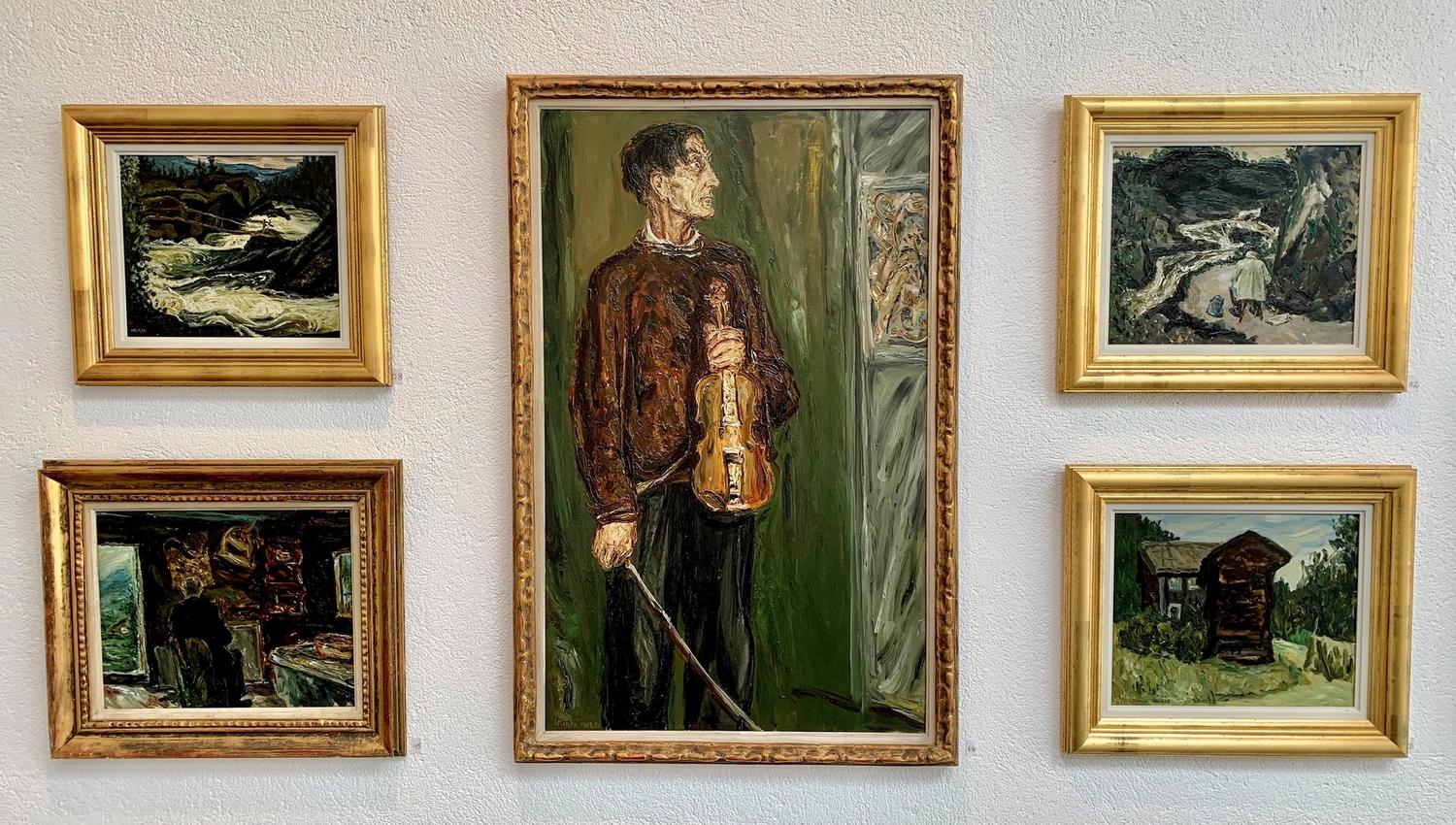 Måleri av Harald Kihle på Smørklepp kunstmuseum, Vest-Telemark museum.