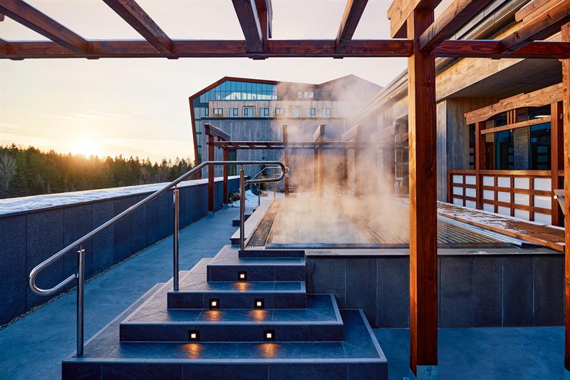 Onsen The Well - warm pool with steam