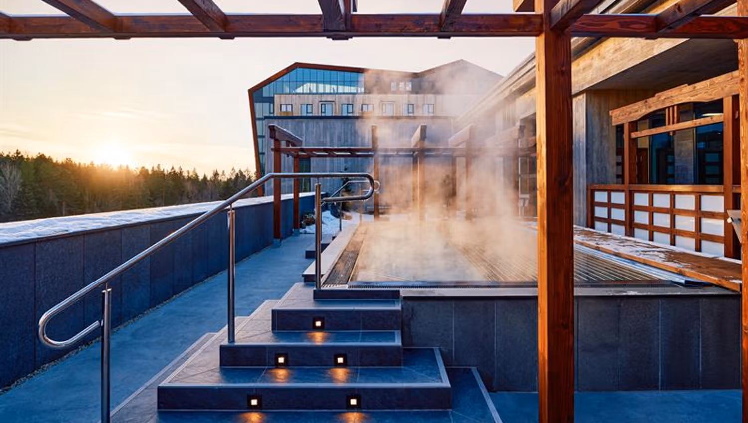 Onsen The Well - warm pool with steam