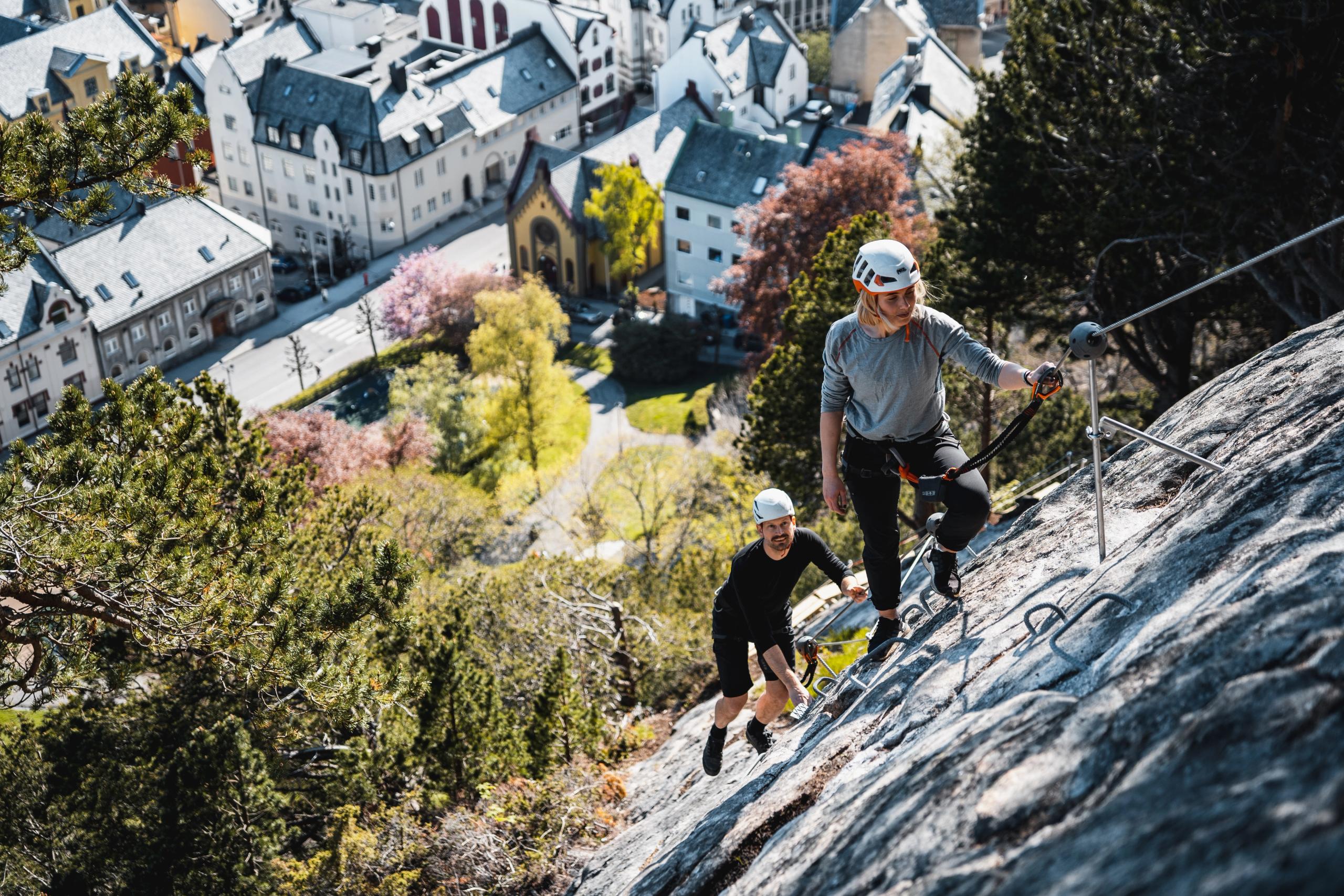 Via Ferrata - in the middle of Ålesund
