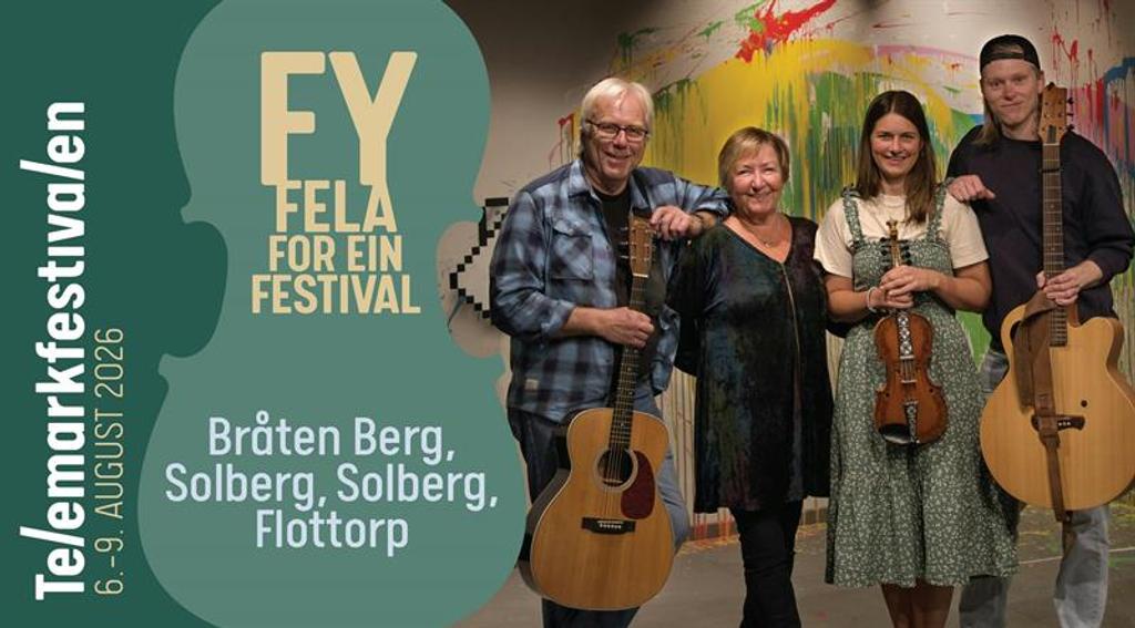 plakat til "Telemarkfestivalen 2026"