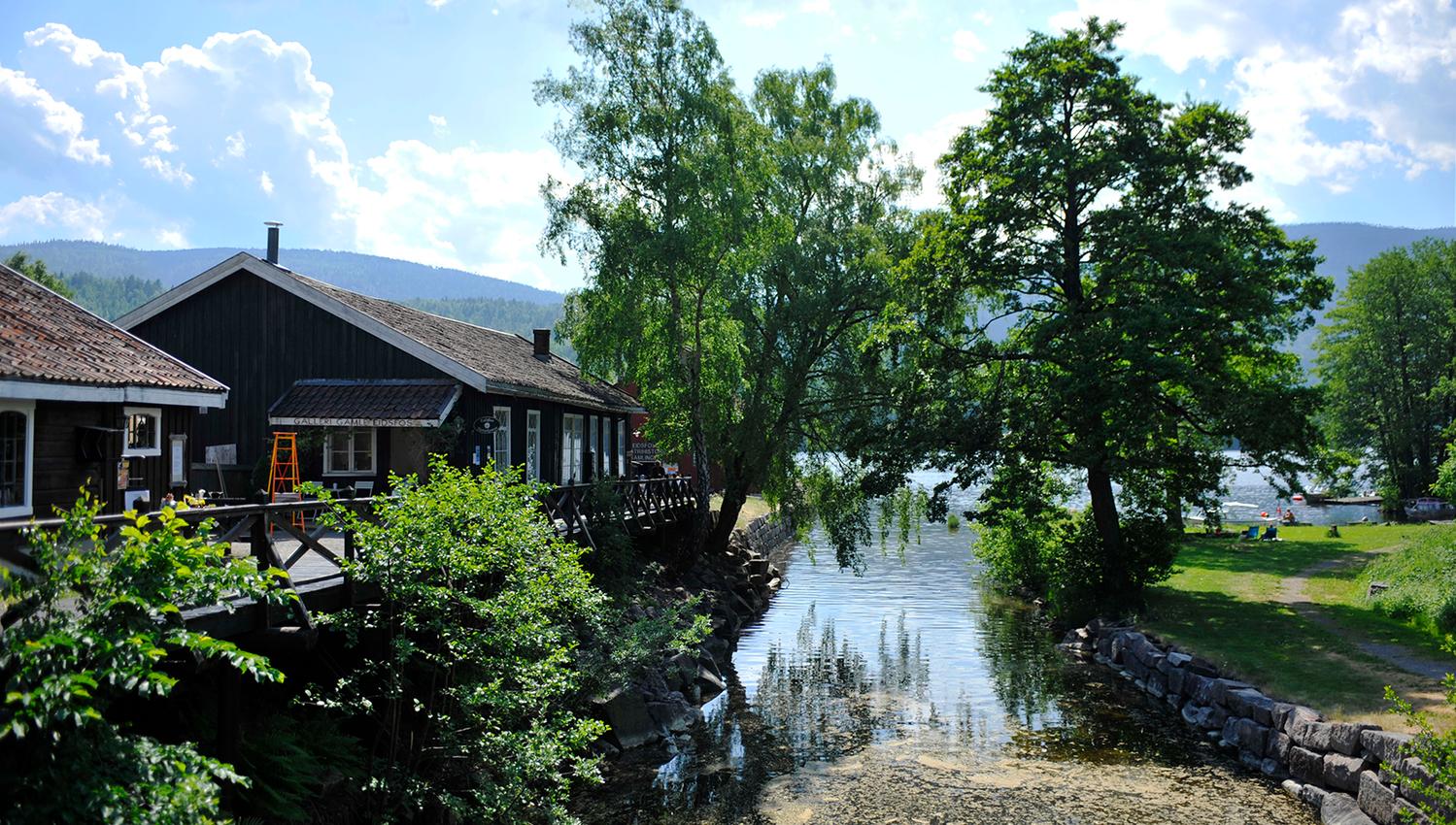 Hus ved elv
