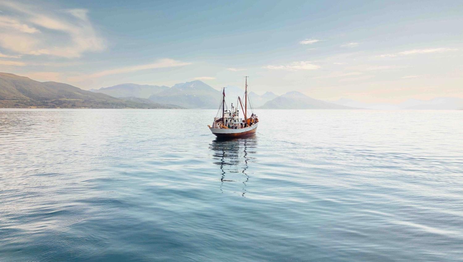 Hermes ll out at sea