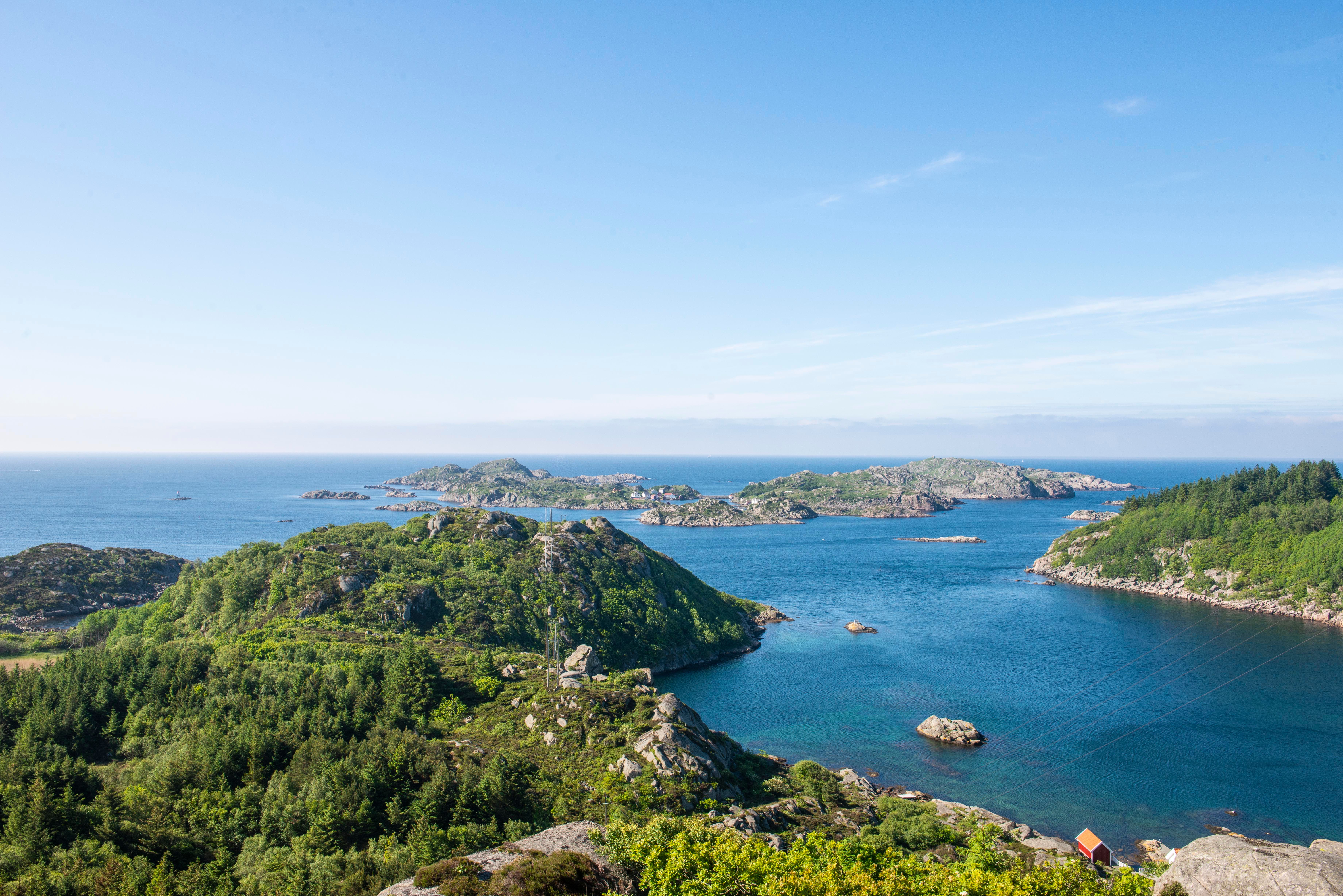Utsikt til Sælør fra Vakthusheia, Korshamn