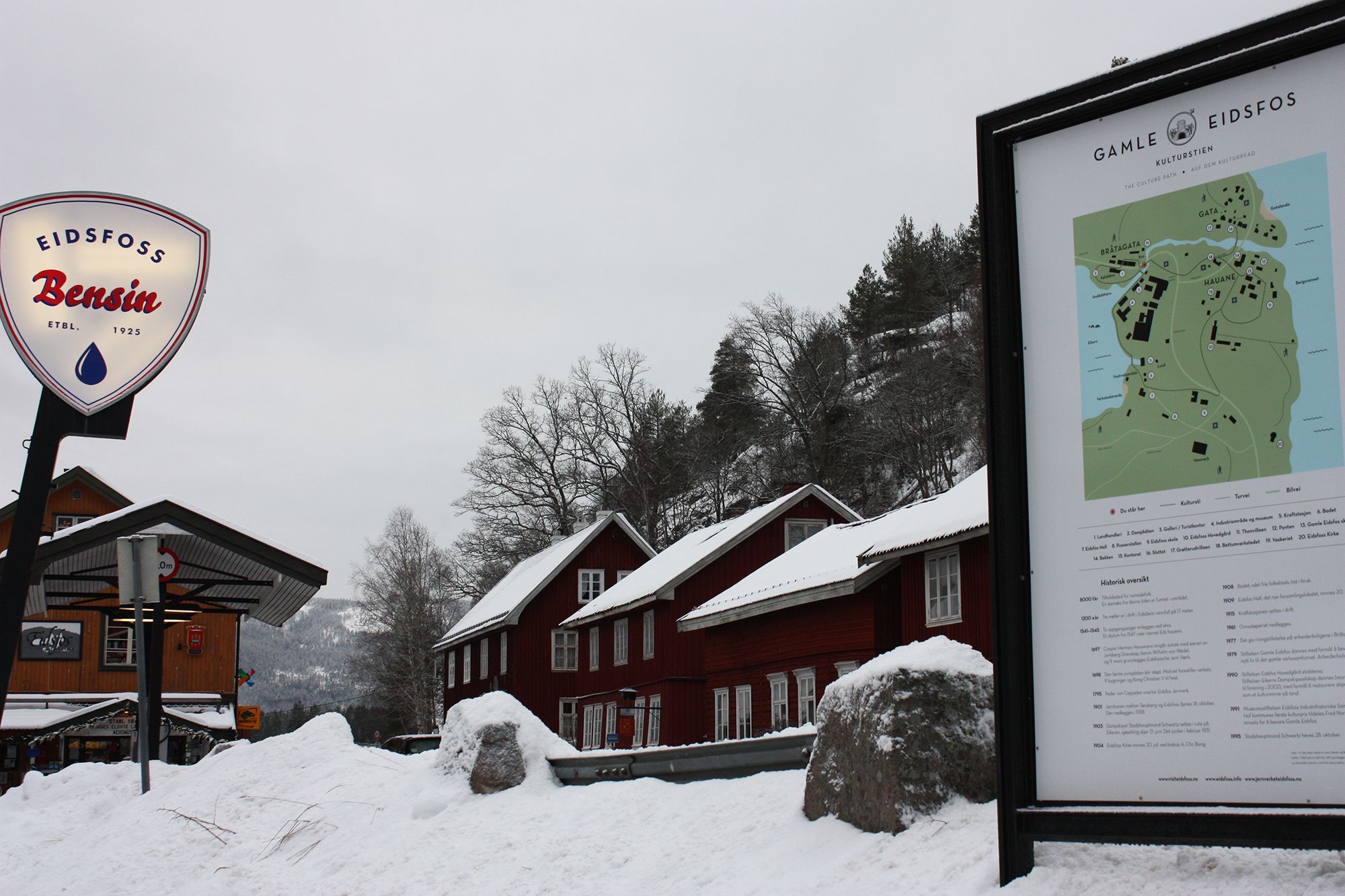 Eidsfoss om vinteren