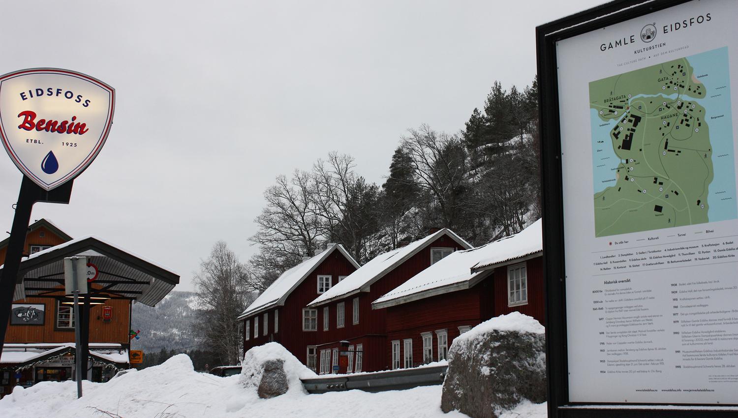 Eidsfoss om vinteren