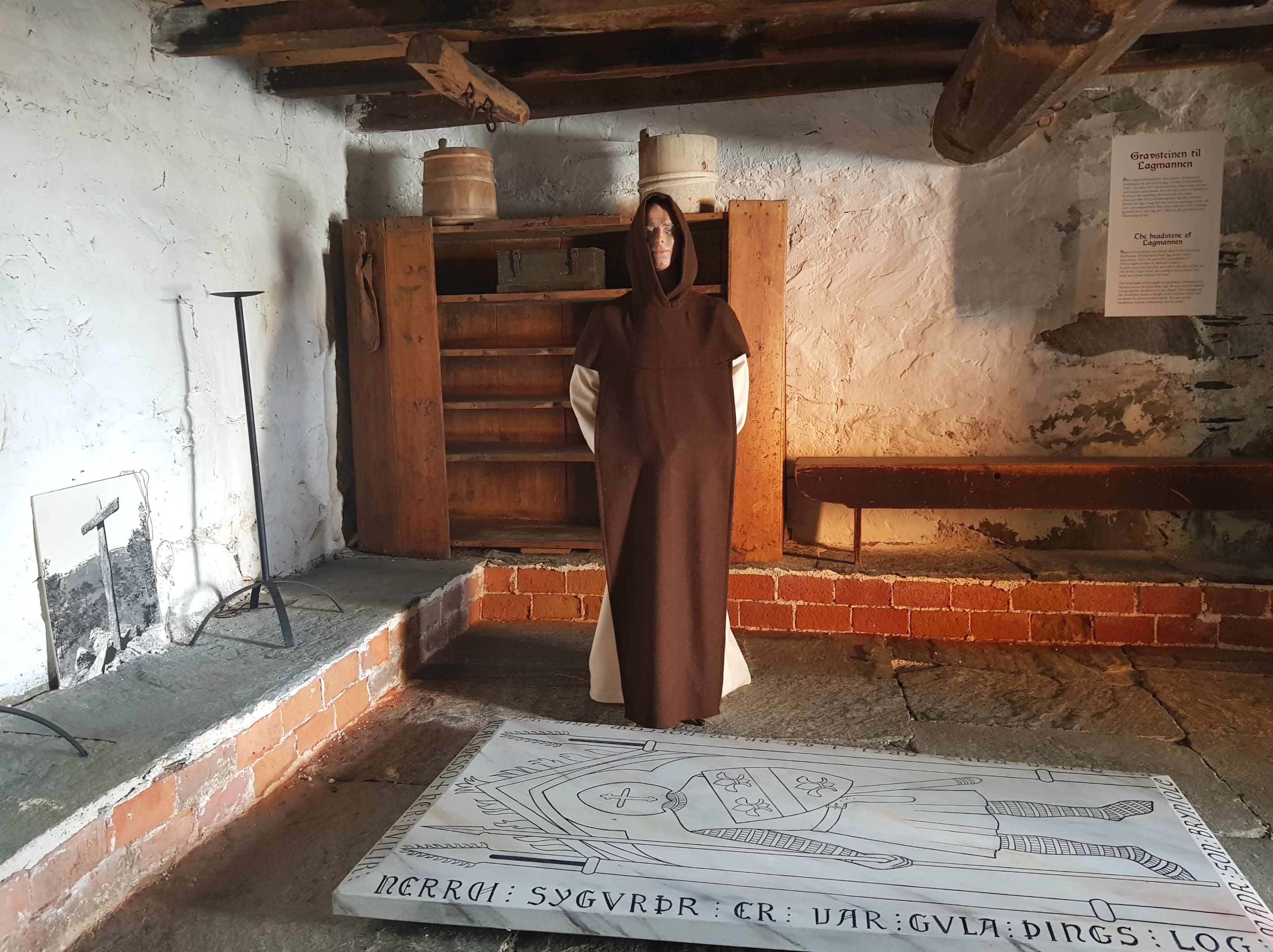 An exhibition doll appearing to be form the middle ages 