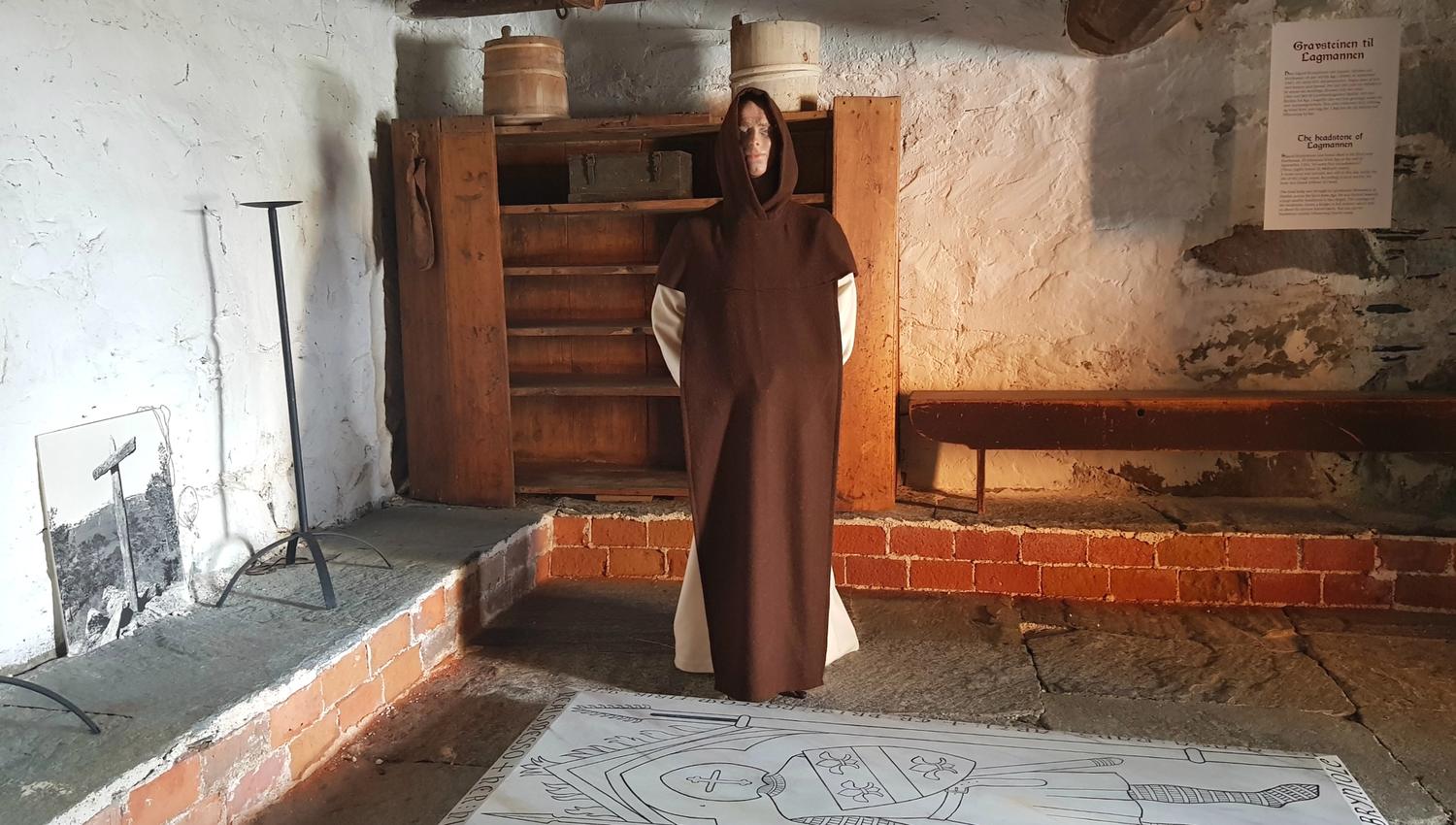 An exhibition doll appearing to be form the middle ages