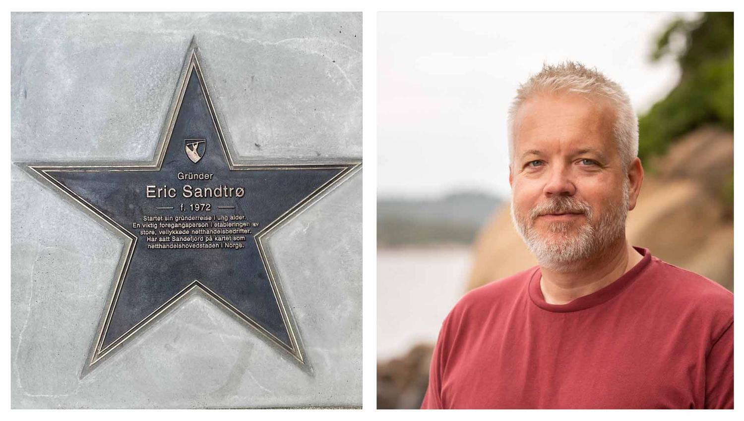 Eric Sandtrø og hans walk of fame stjerne