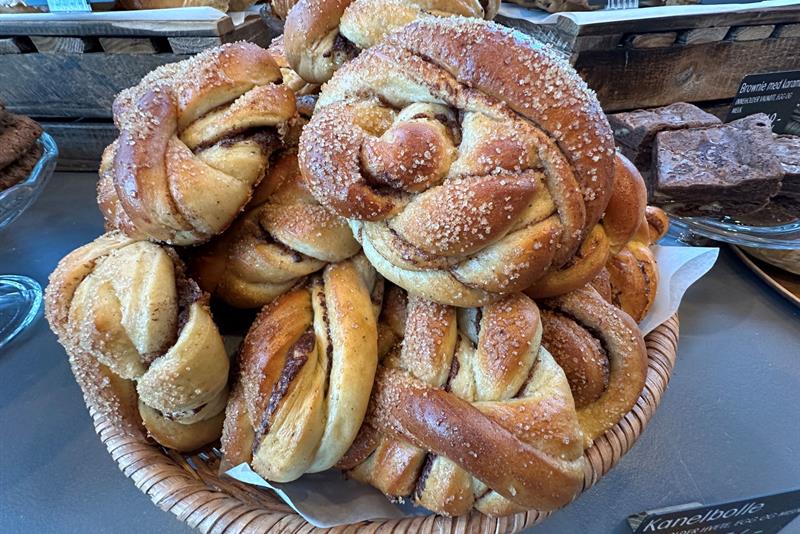 Detail of baked goods