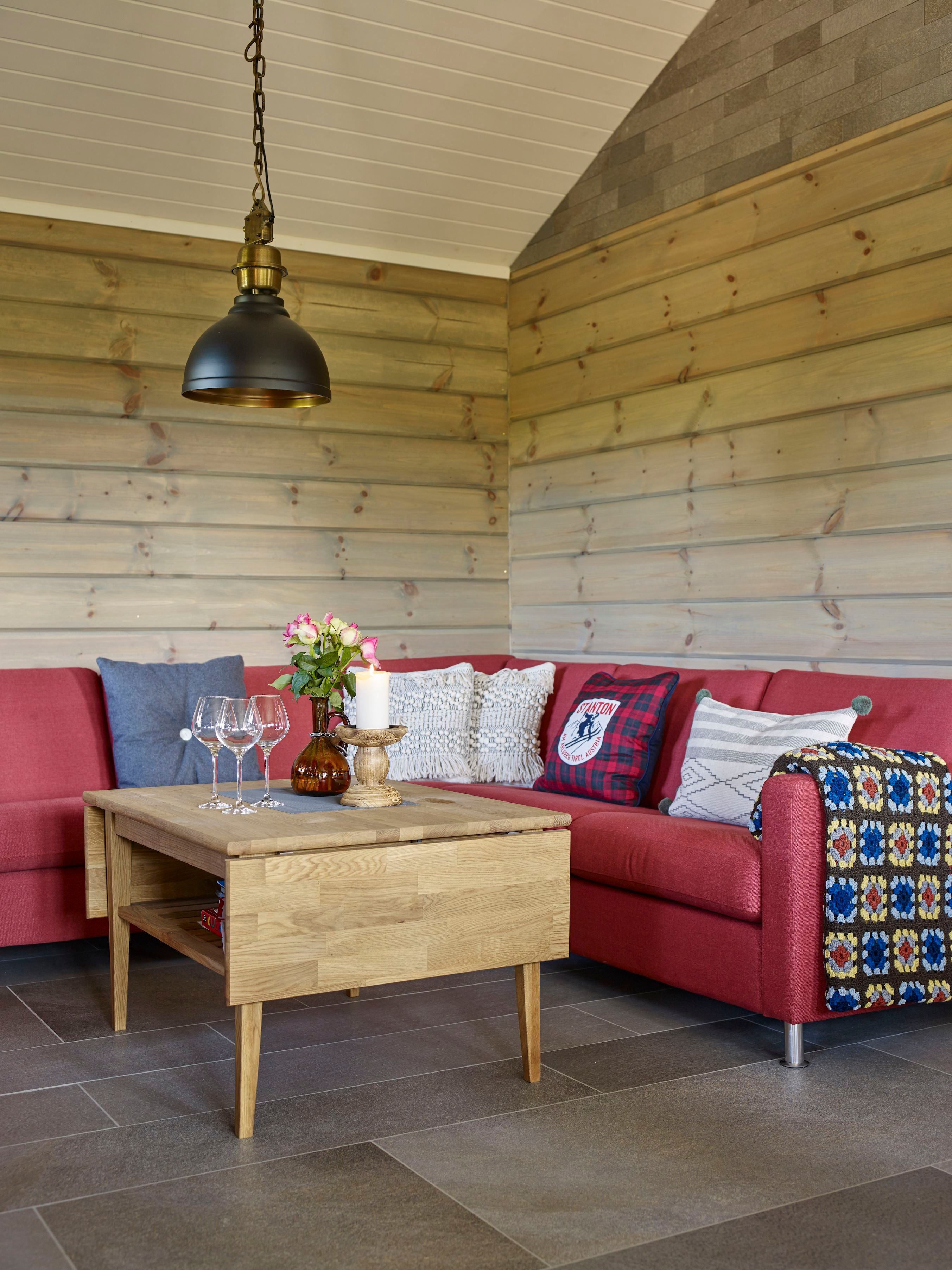 Hytteinteriør ved Furuvins Lodge i Stryn ved Stryn turløyper og vakker natur.