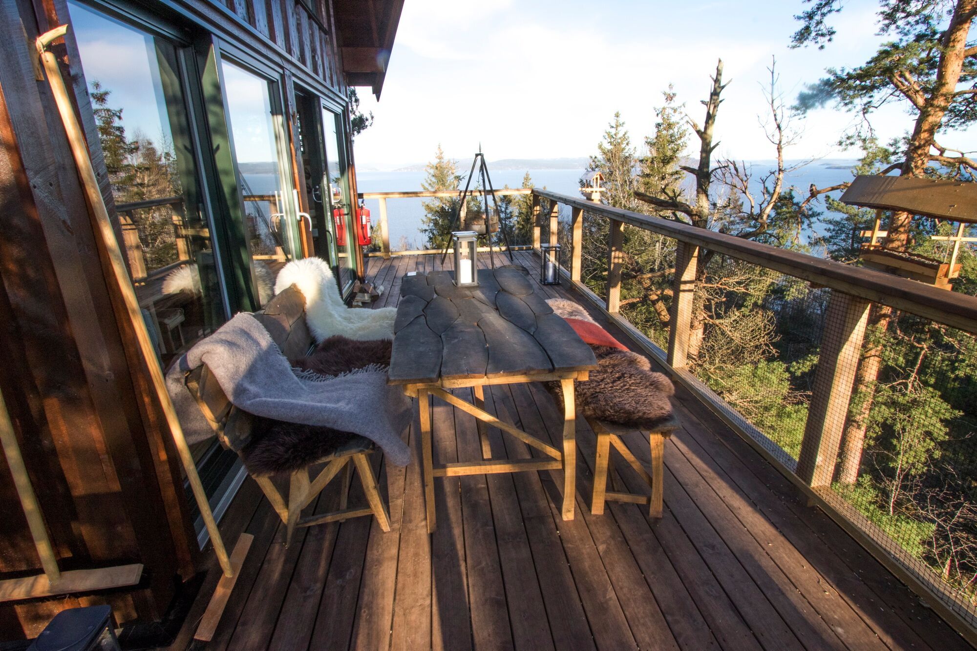 The outdoor space