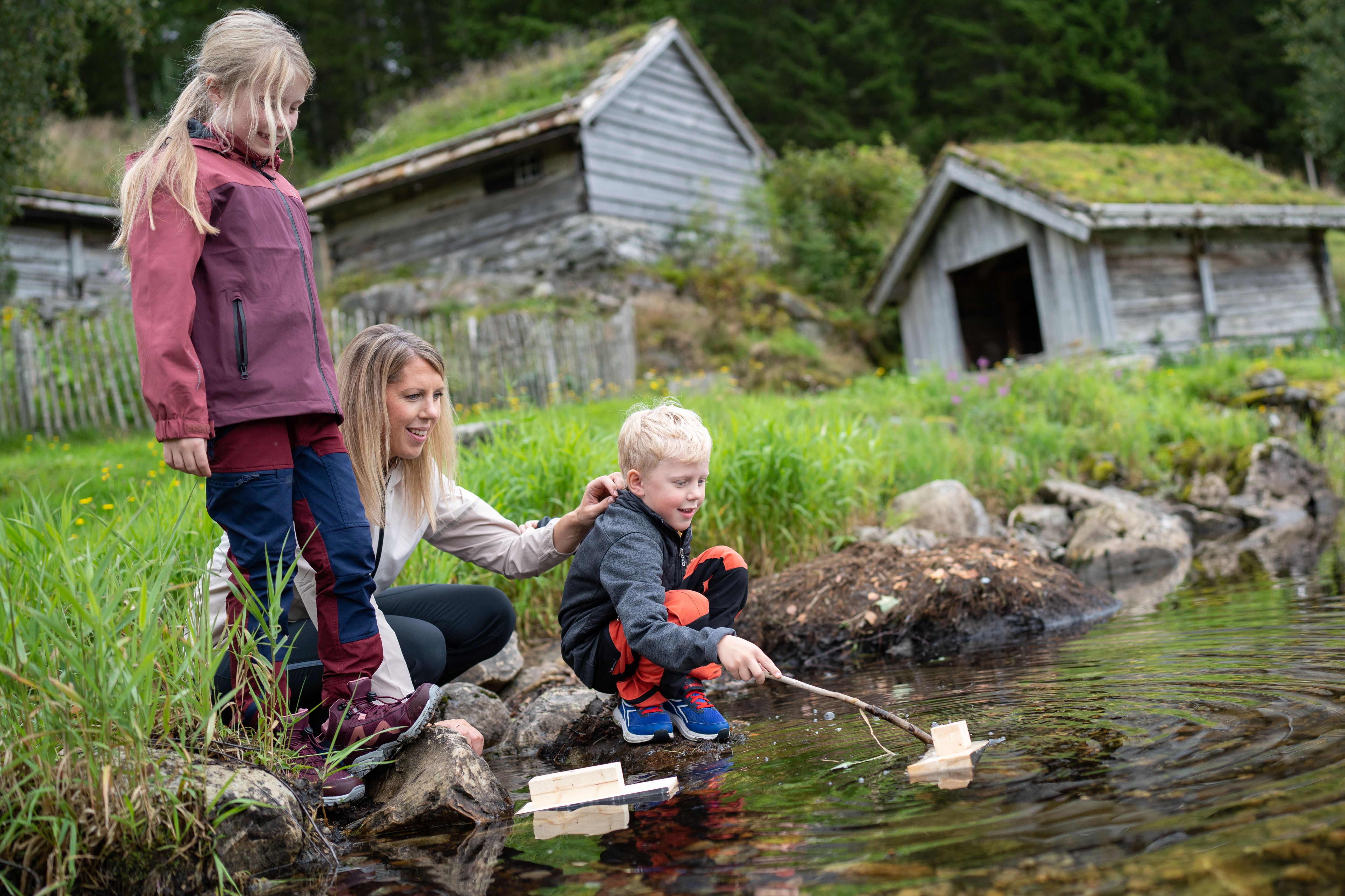 Where children can play safely on the shore
