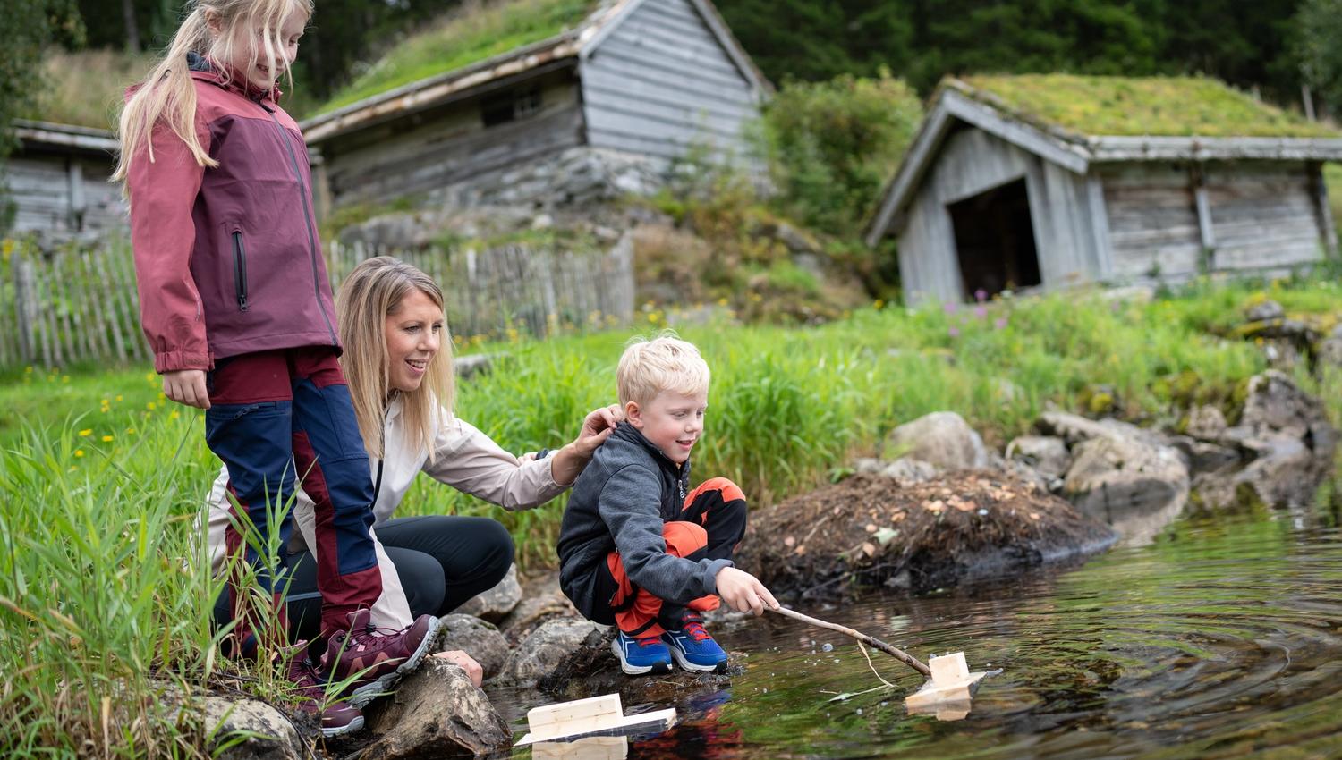 Where children can play safely on the shore
