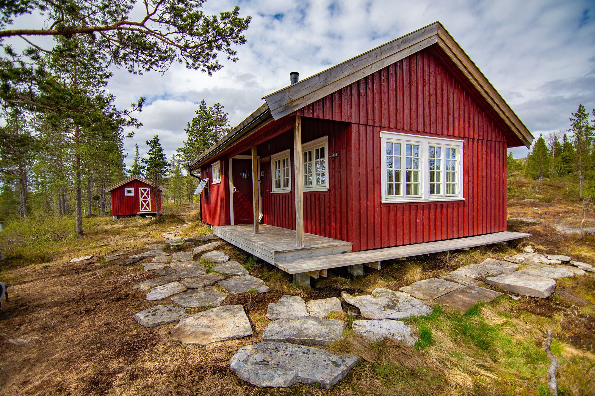 Andorsjøhytta cabin in witner,