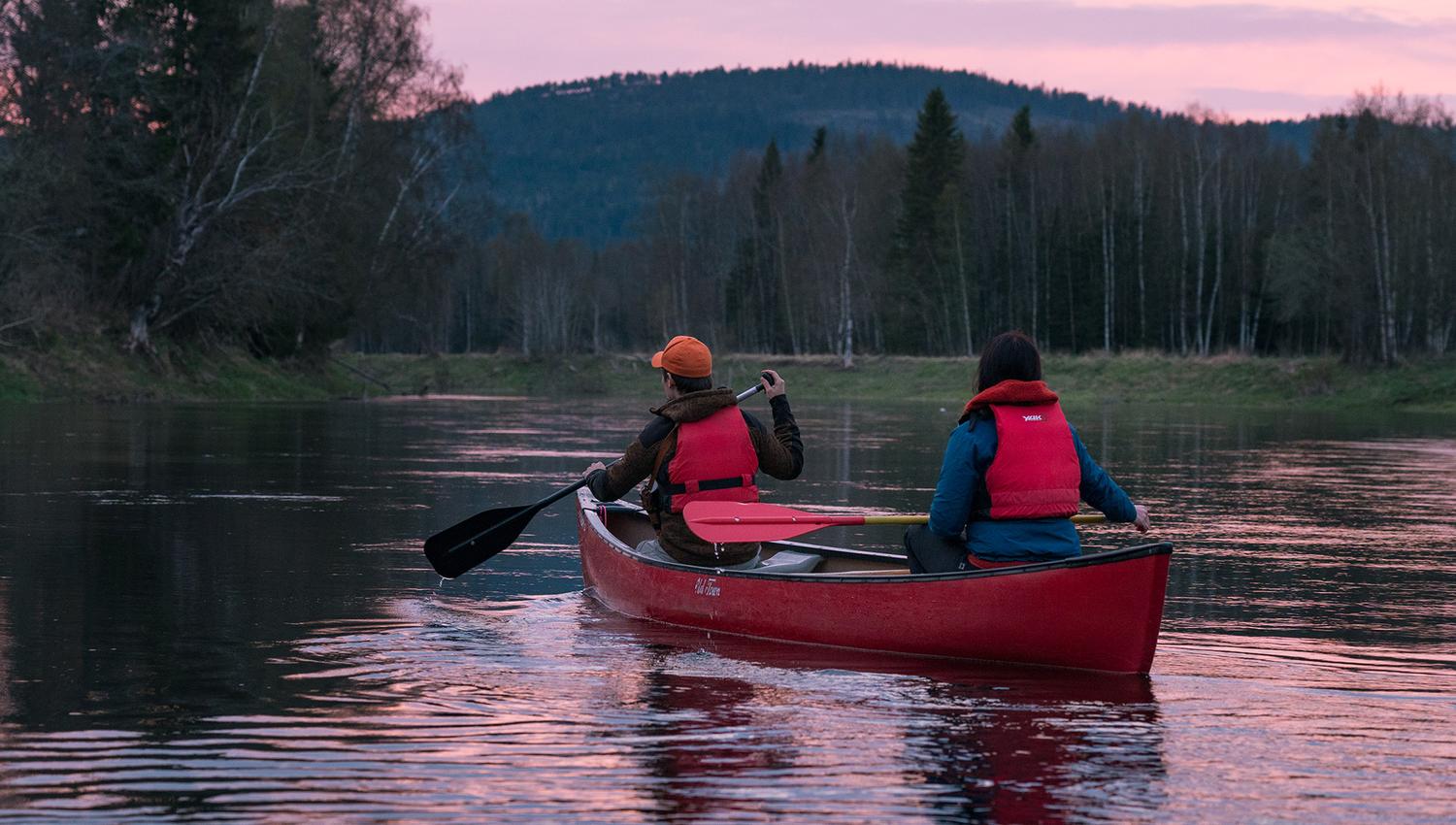 Kanopadling på Ogna