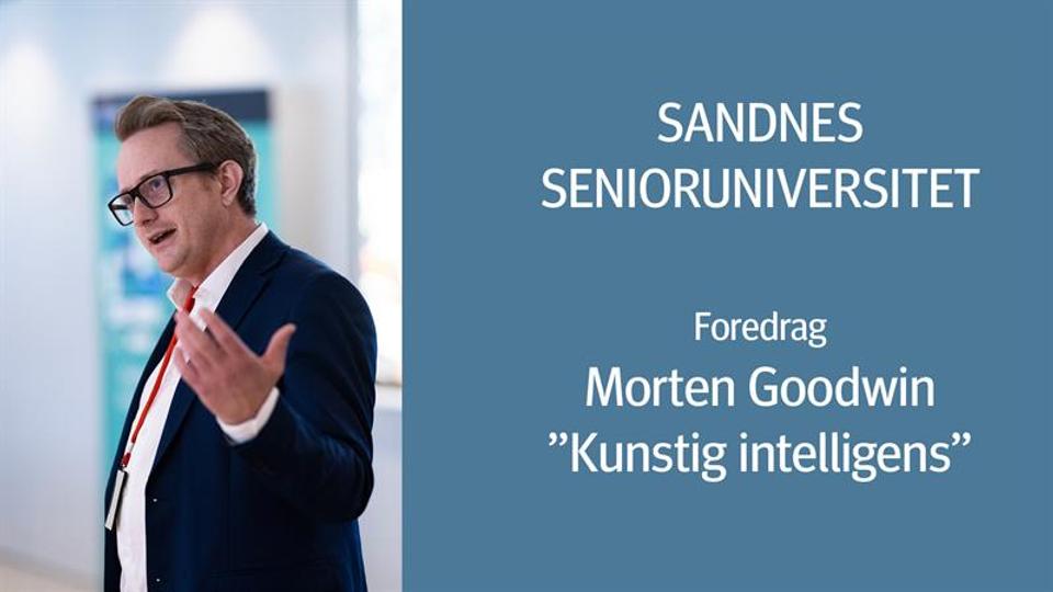 Advert for an event with a photo of Morten Goodwin