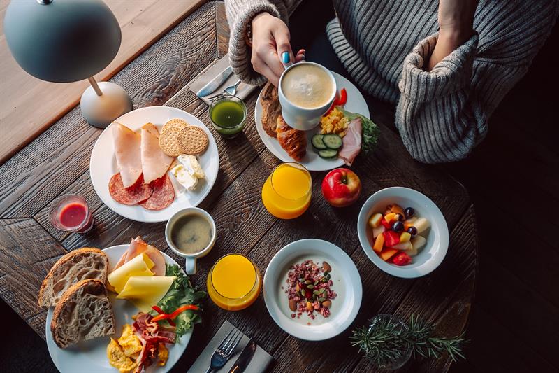 breakfast at Gaustablikk Fjellresort