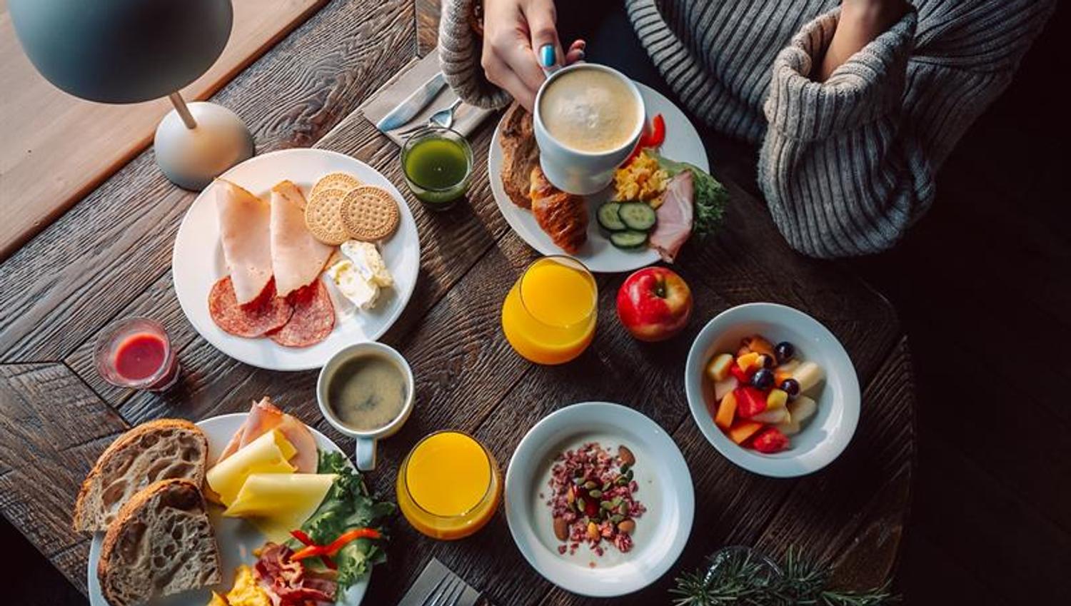 breakfast at Gaustablikk Fjellresort
