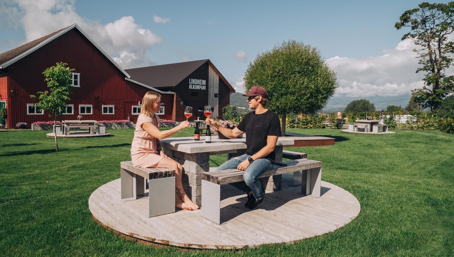 Eksteriør Lindheim ølkompani.