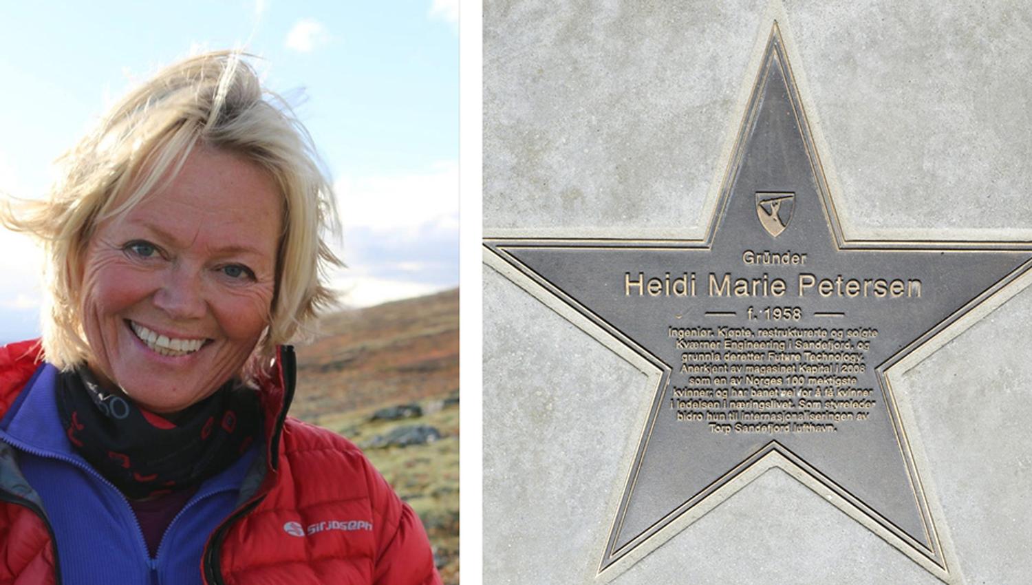 Heidi Marie Petersen og hennes stjerne