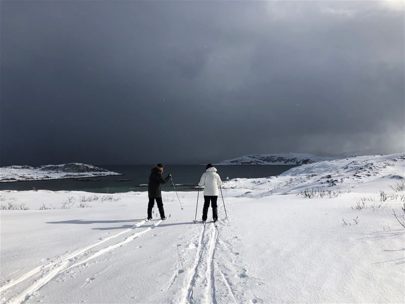 Trip on backcountry skis