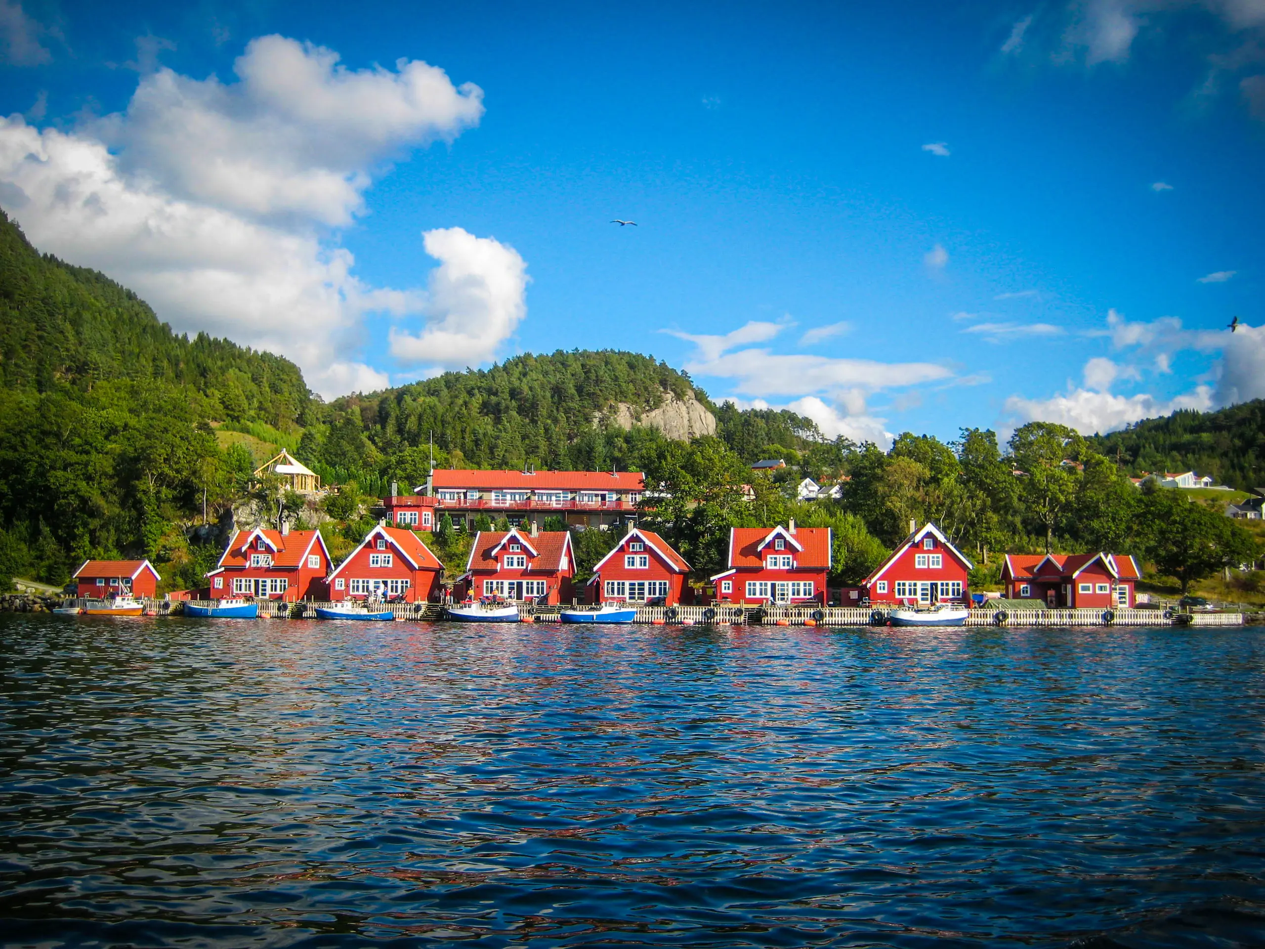 Solvåg på Fister
