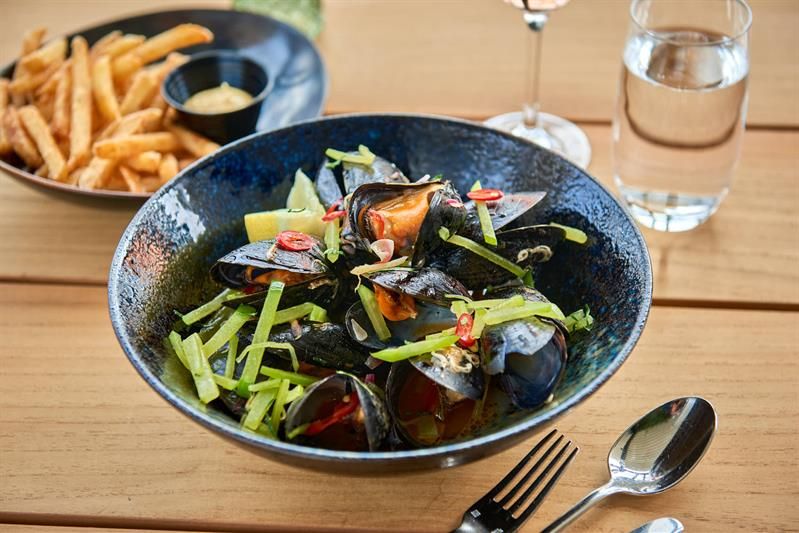 Detail of Moules frites