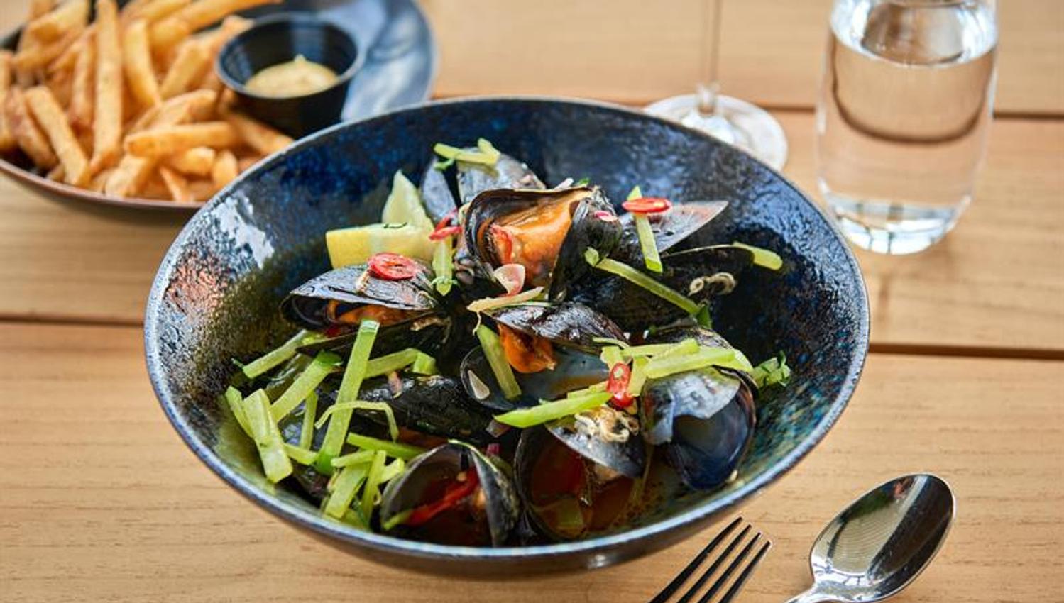 Detail of Moules frites