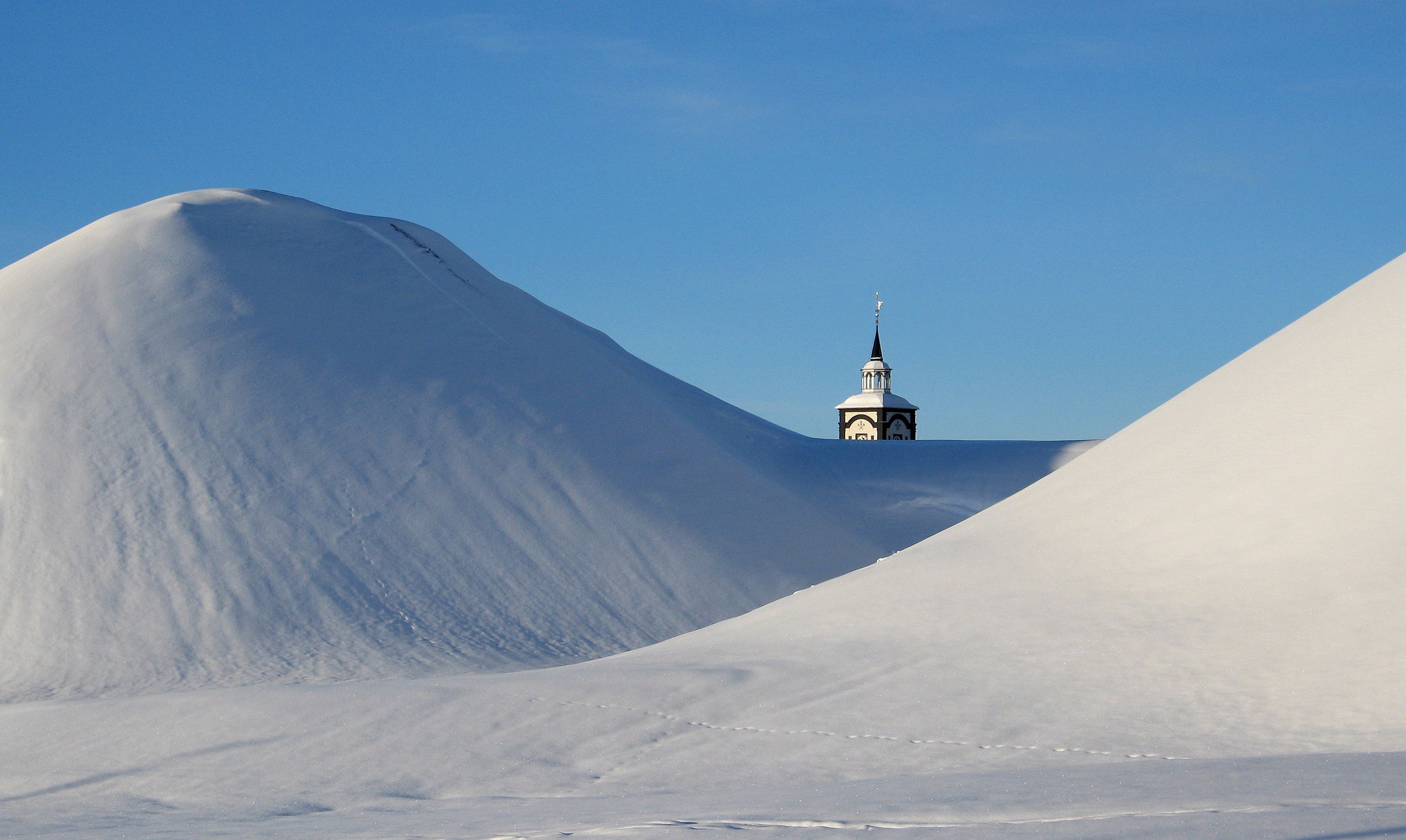 Winter Røros - Røros church, Foto:Geir Tønseth