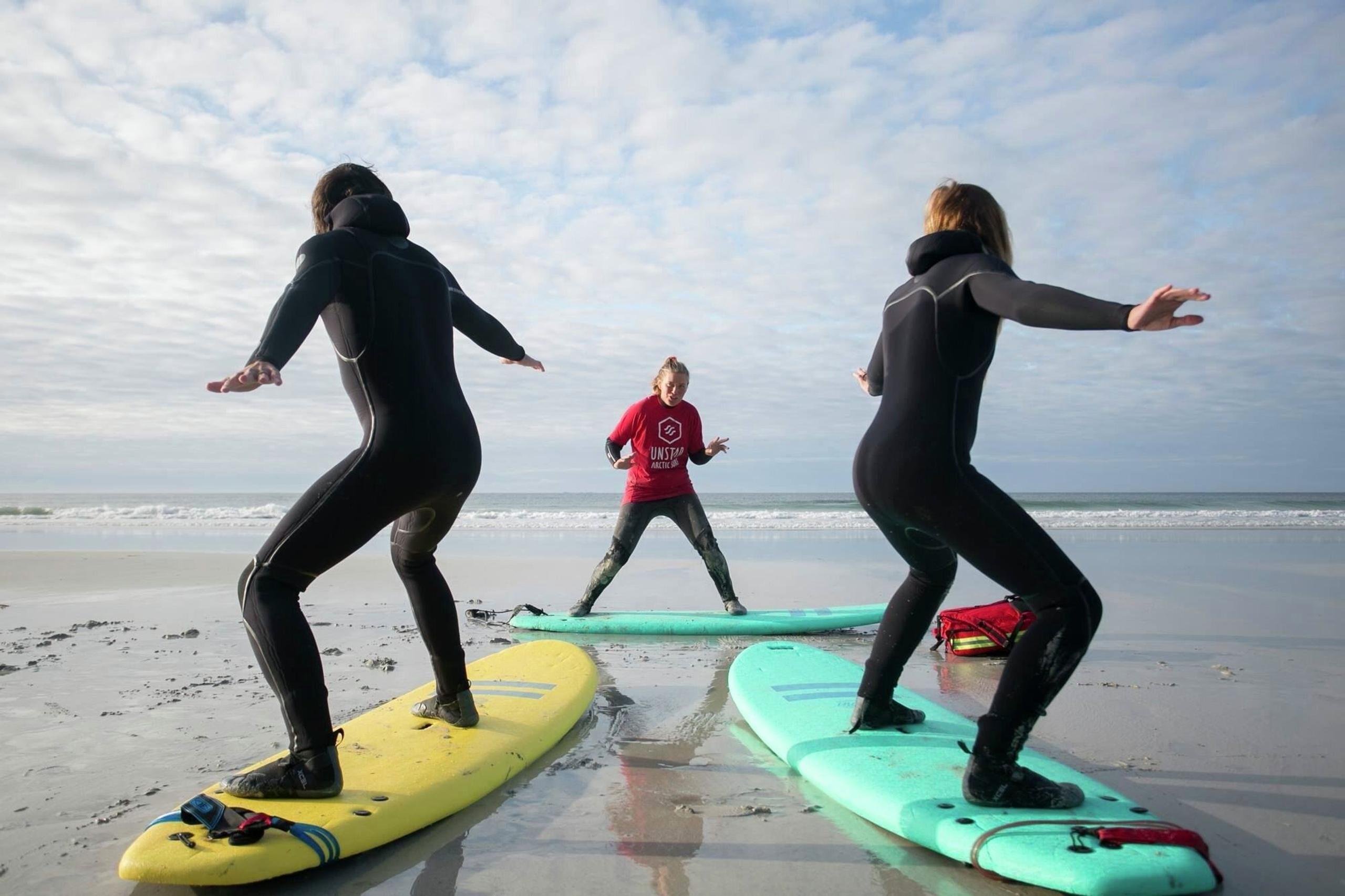 Unstad Arctic Surf – Beginner Surf Lesson (Small Group)