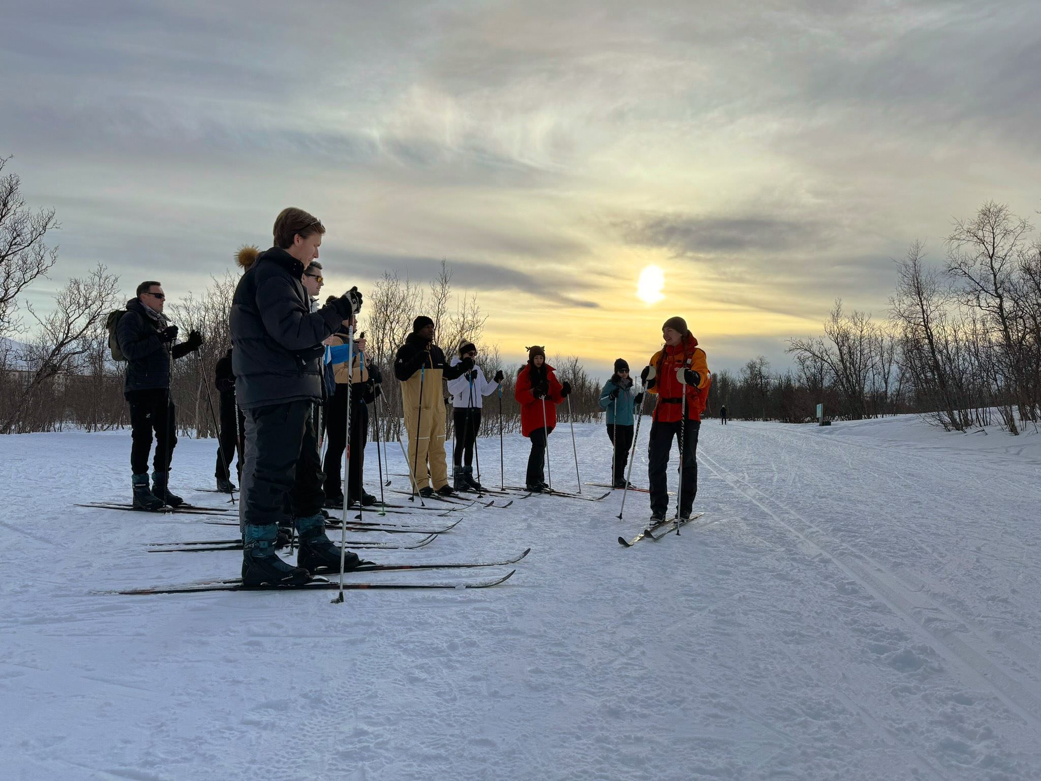 Cross Country skiing course on Tromsø Island