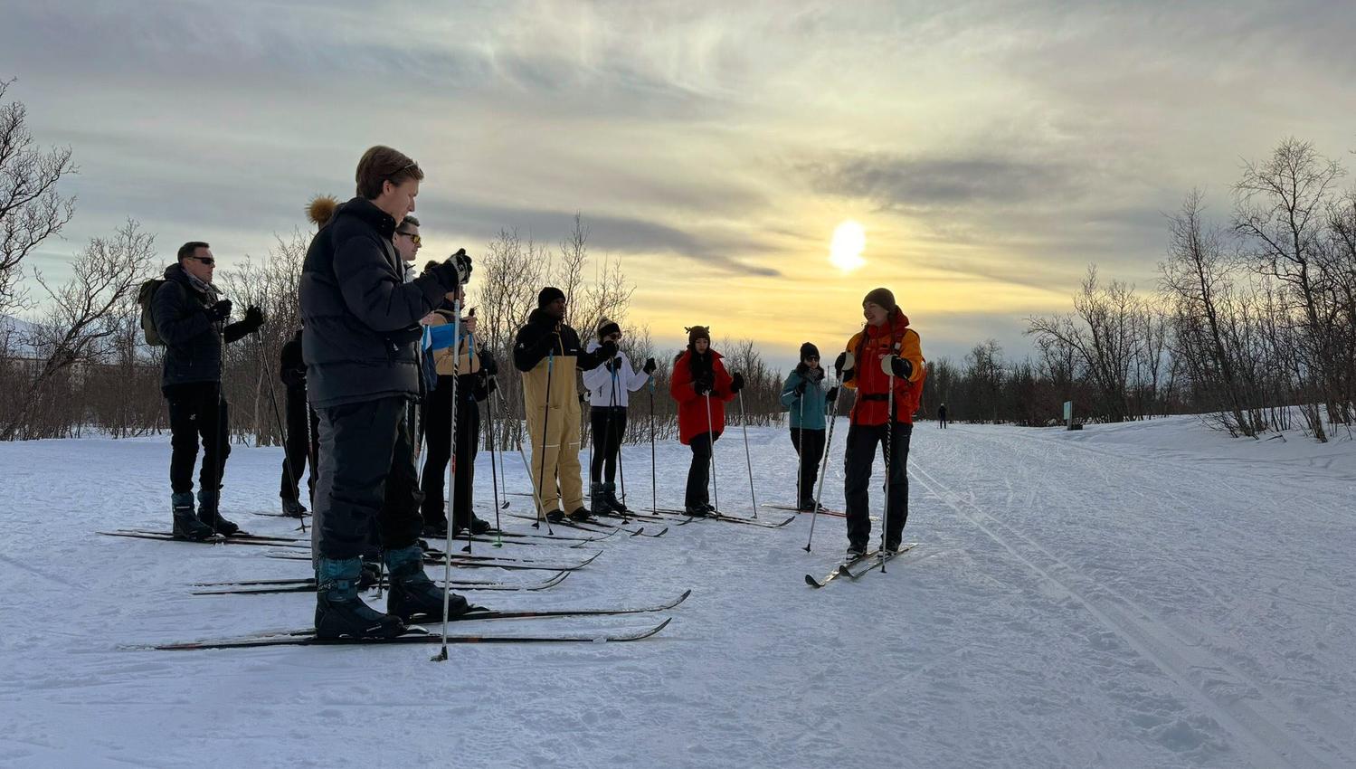 Cross Country skiing course on Tromsø Island
