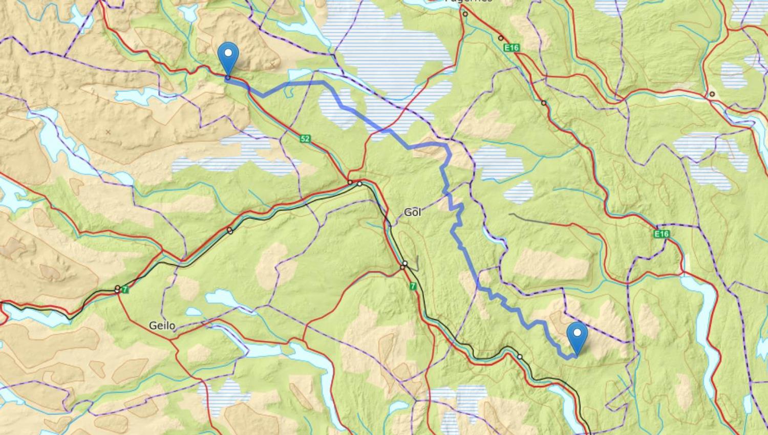 Eventyrløypa - map