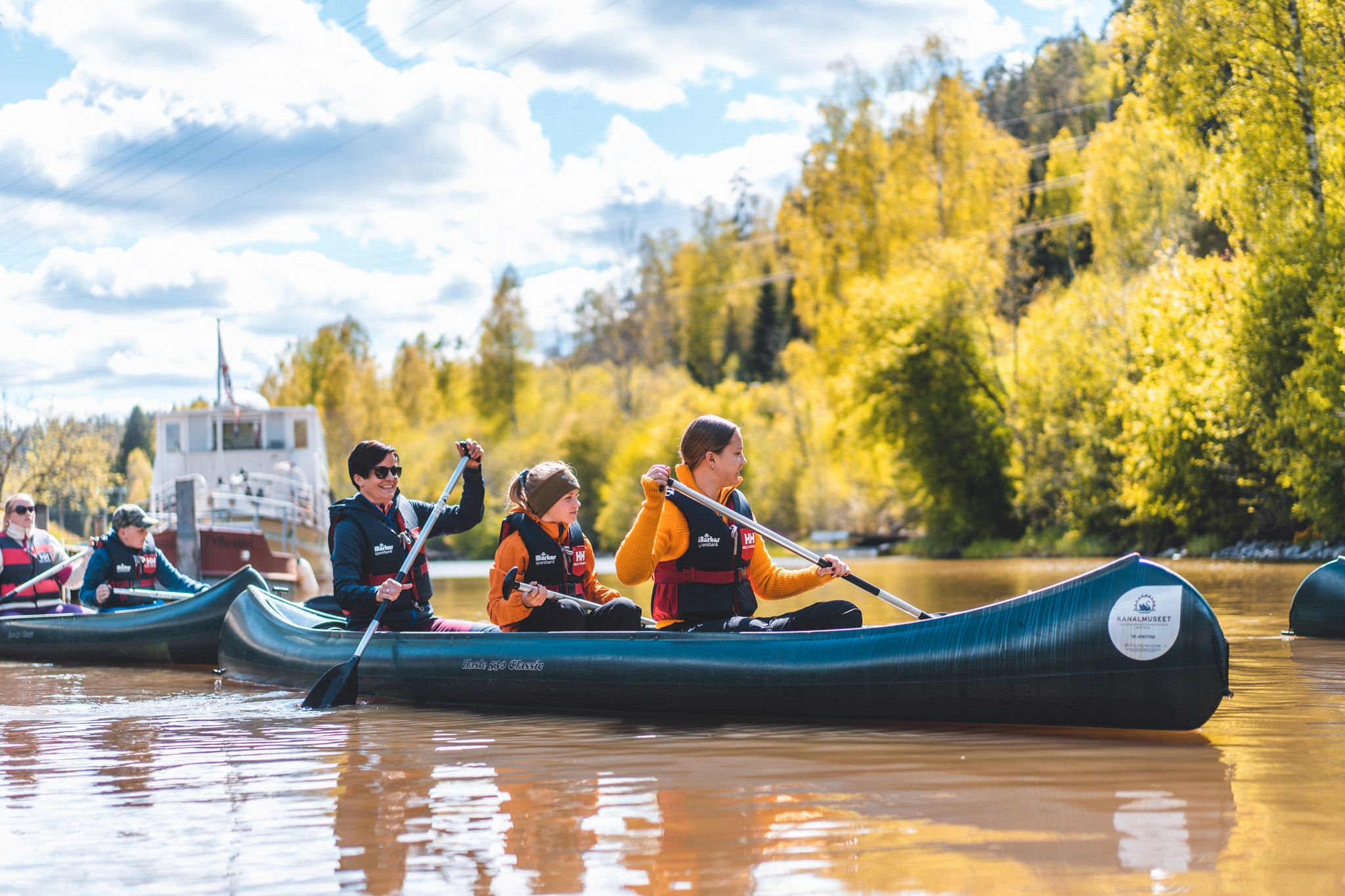 Canoeing Ørje locks