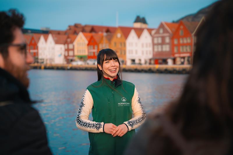 Med utsikt mot Bryggen