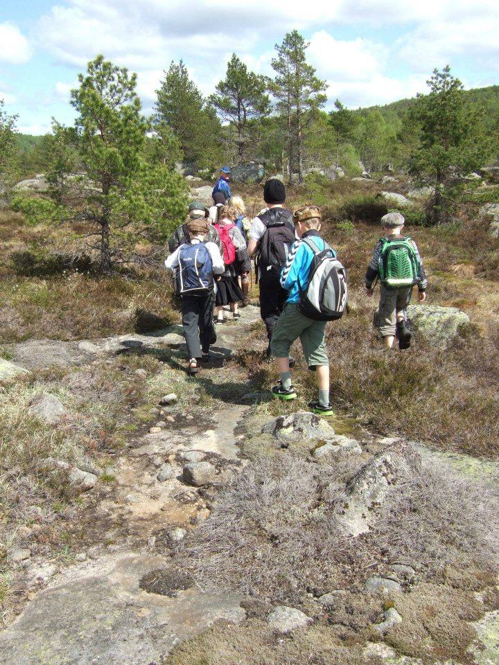 Barn på Barnevandrerstien