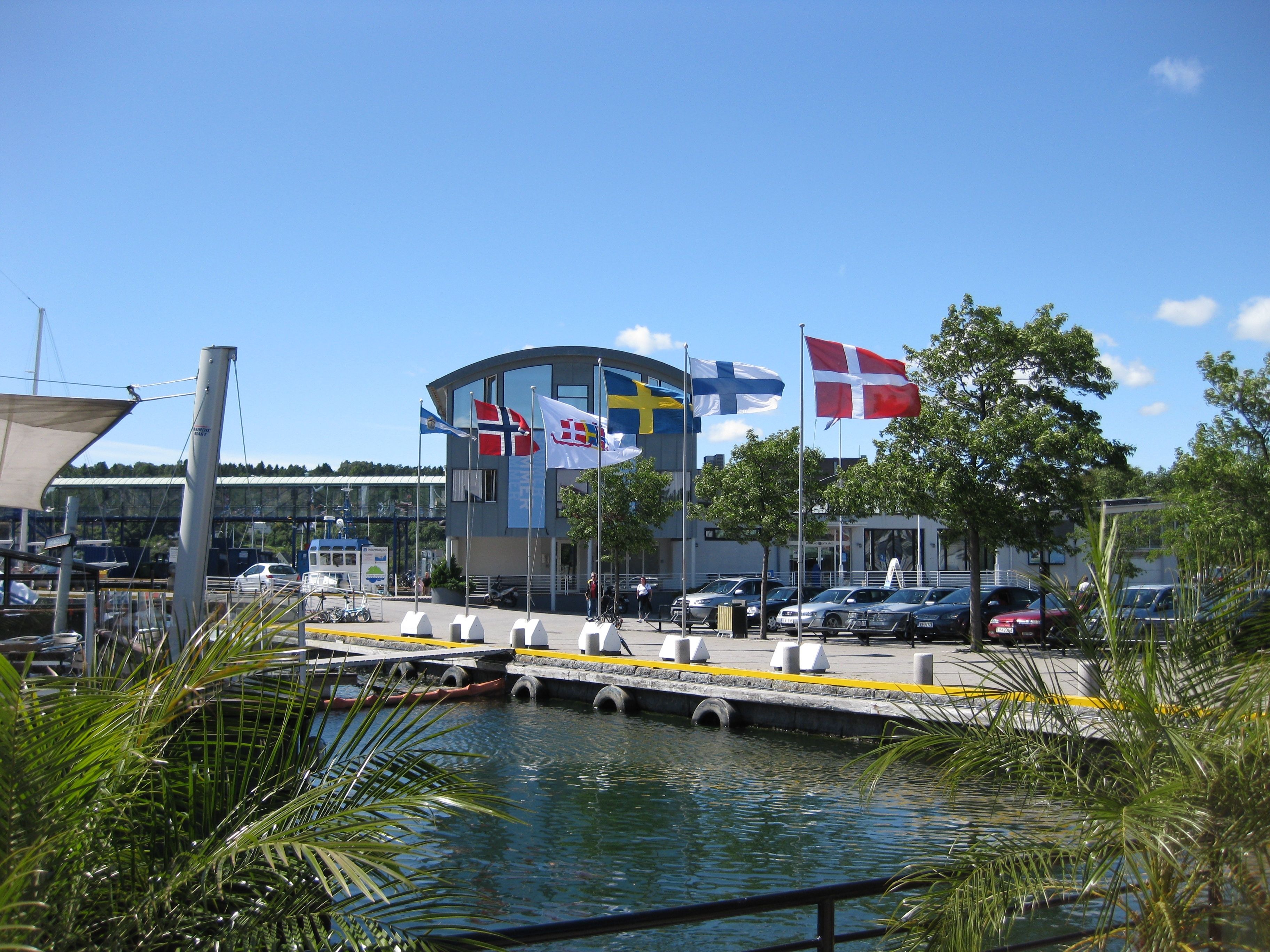 The harbor area