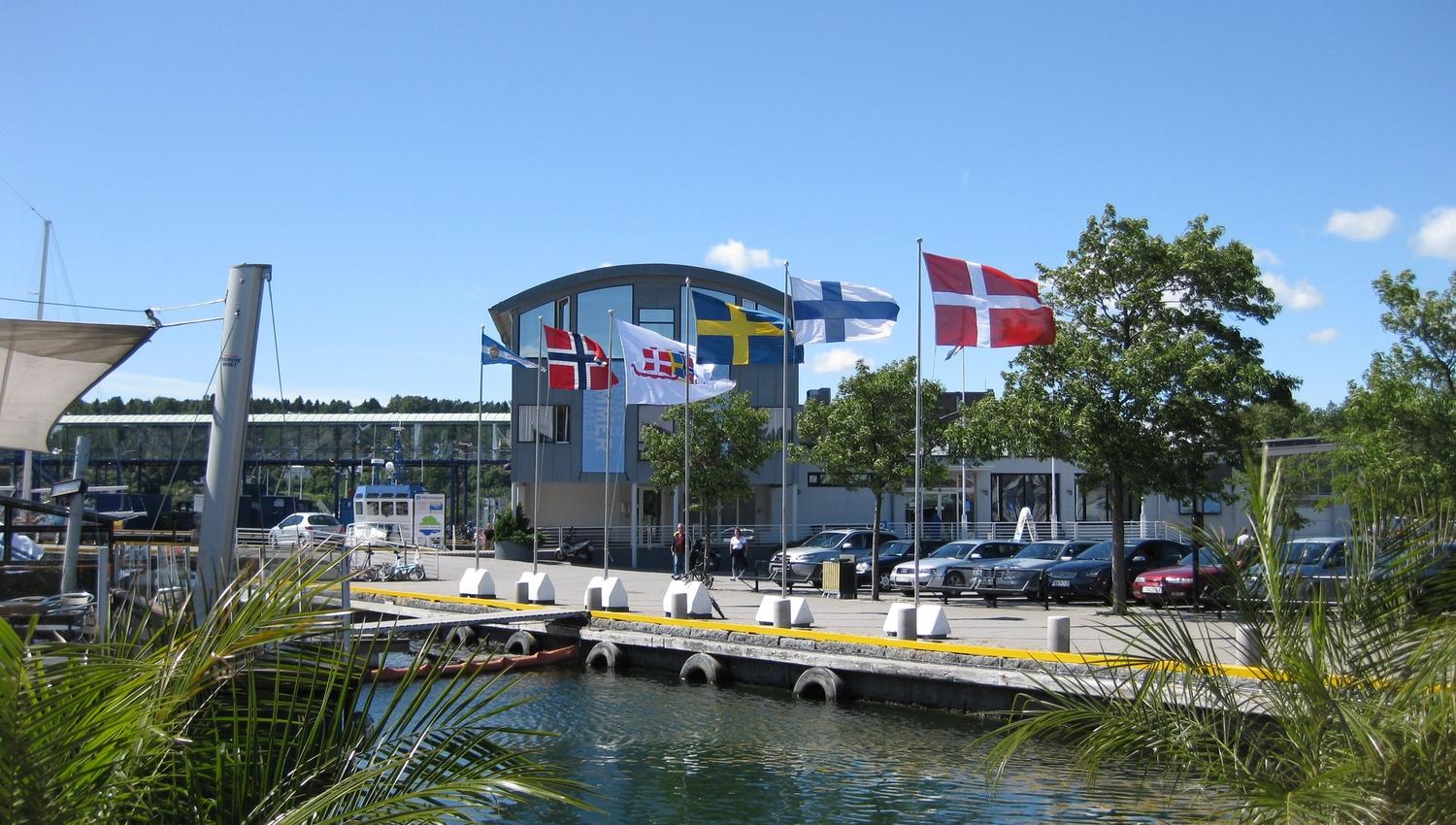 The harbor area