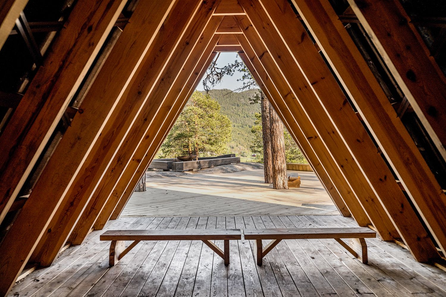 Interior Gapahuken.