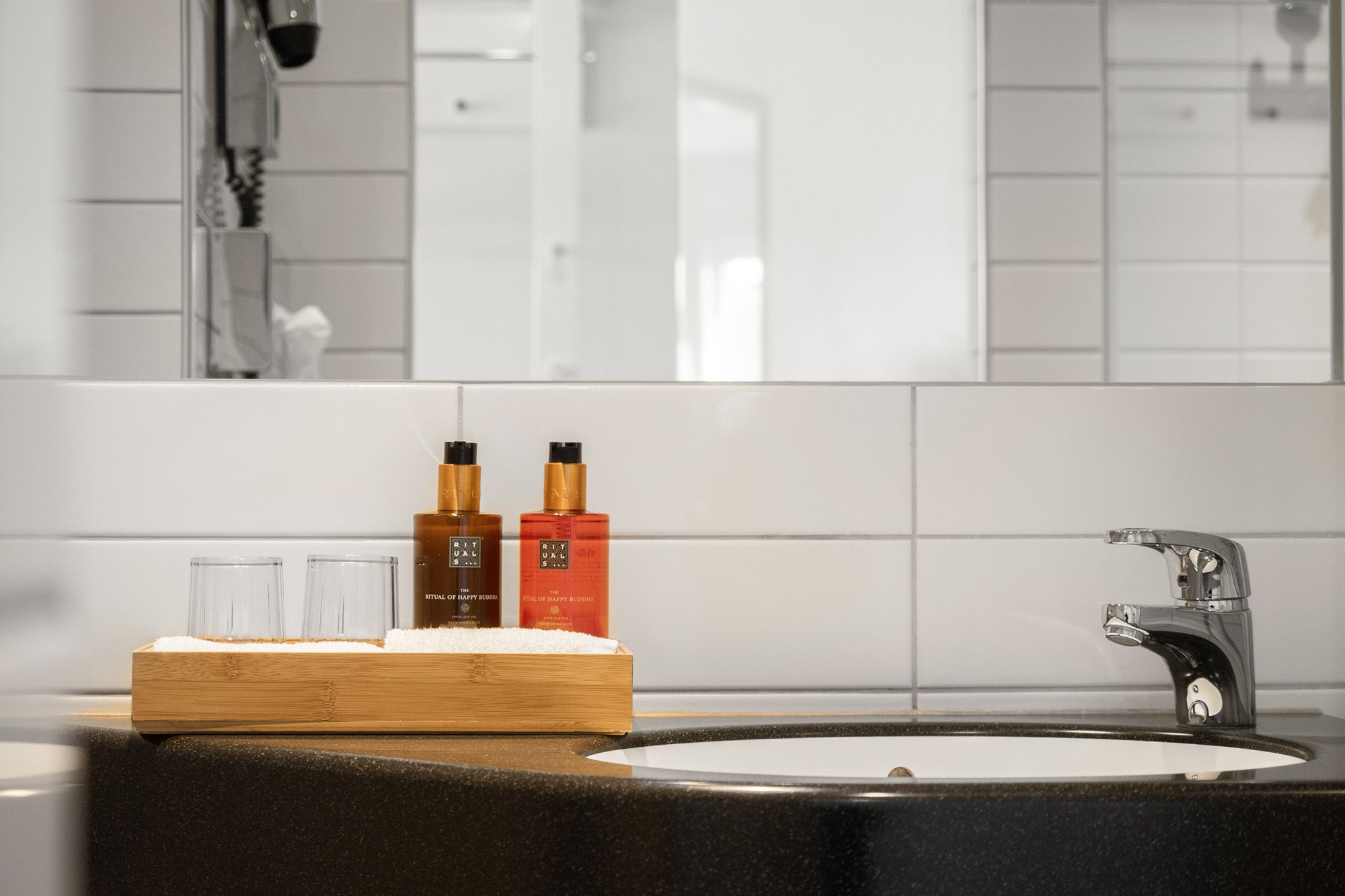Bad på dobbeltrom hos Frich's Hotel Hamar