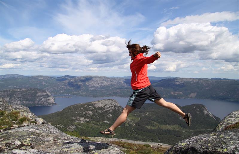 på toppen av Hægefjell
